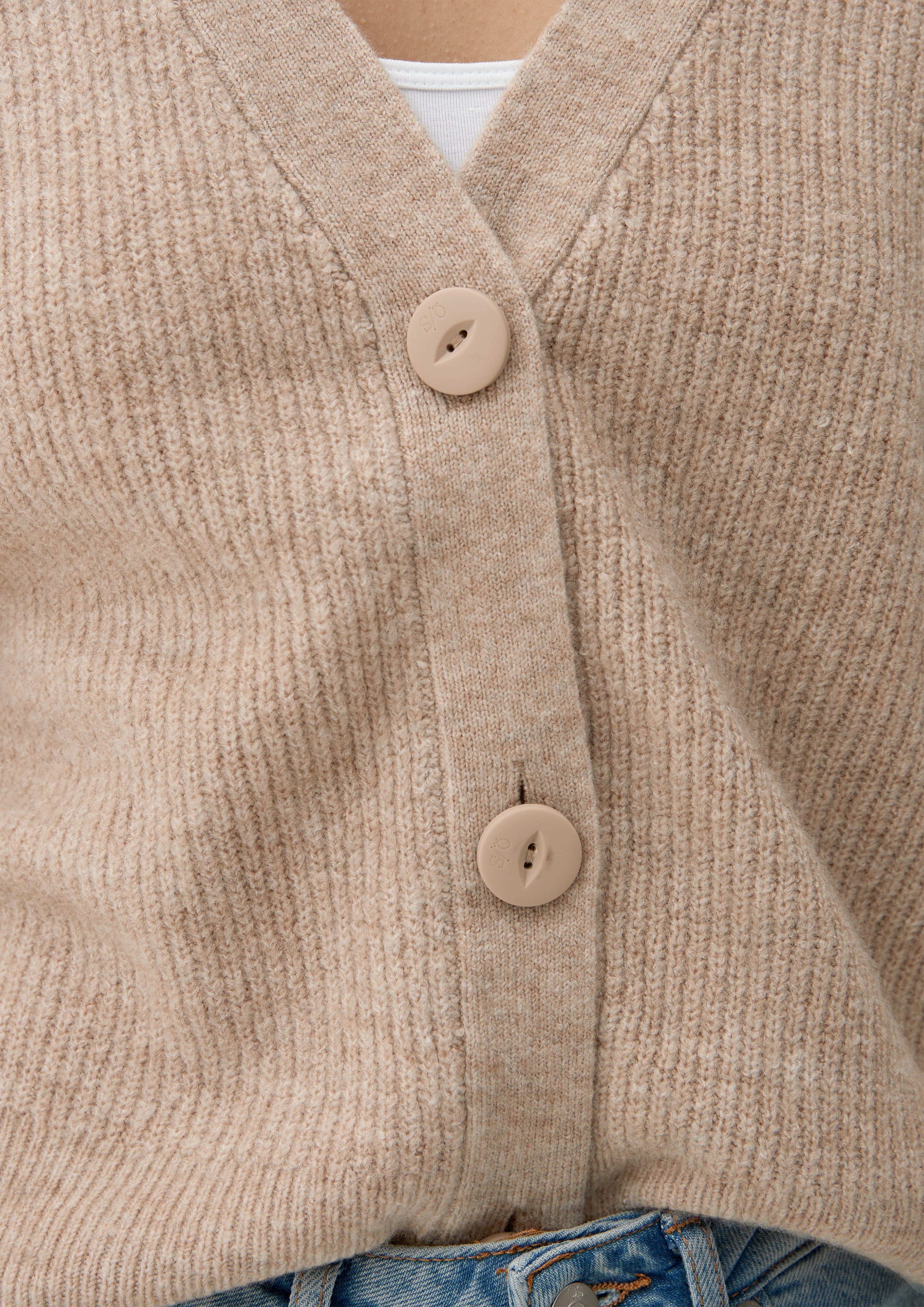 QS Funktionsjacke Cardigan aus Strick günstig online kaufen