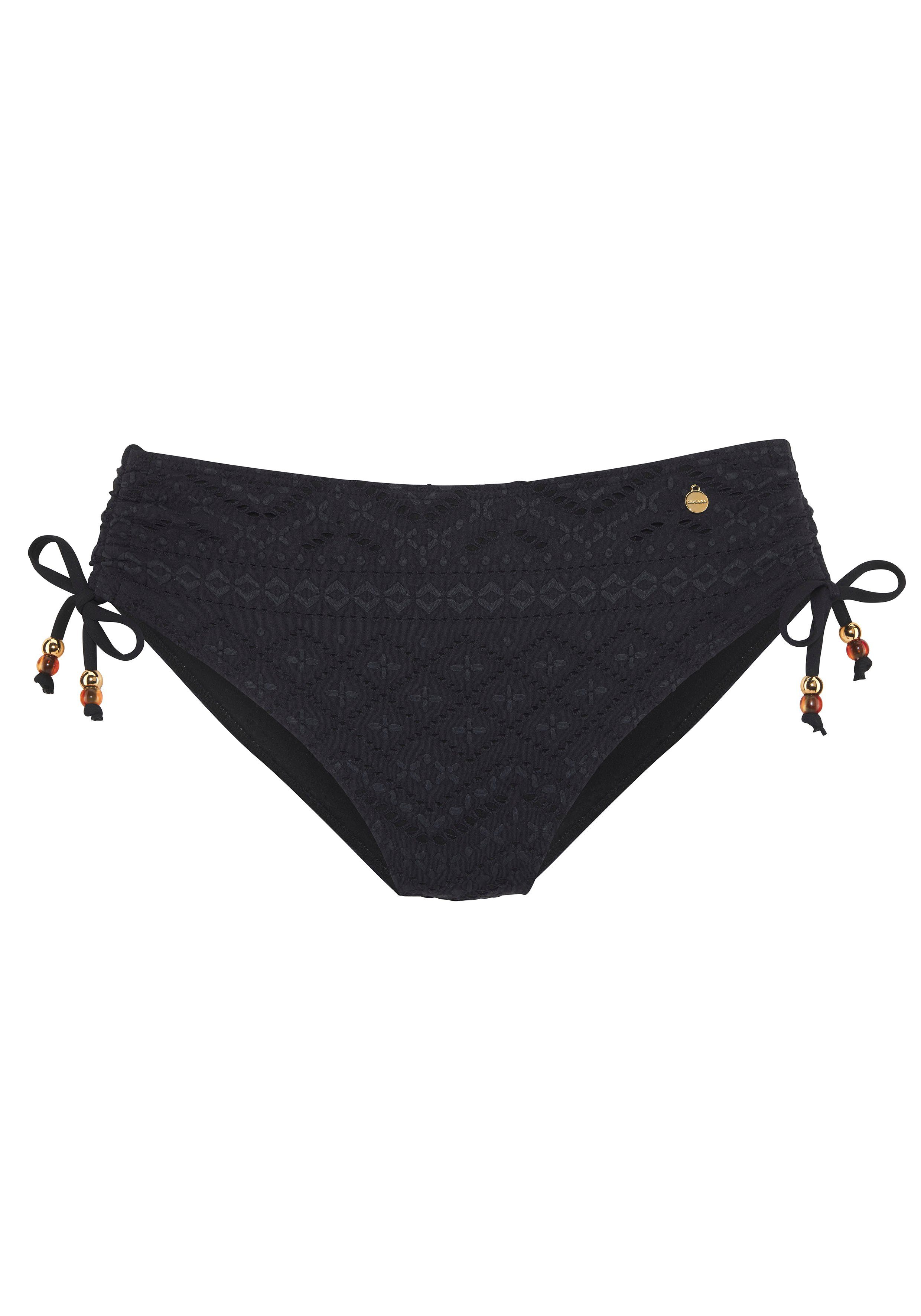 LASCANA Bikini-Hose Omara mit Lochstickerei günstig online kaufen