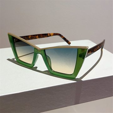 RefinedFlare Retrosonnenbrille Große modische Cat-Eye-Sonnenbrille, Unisex, geeignet für Partys usw.