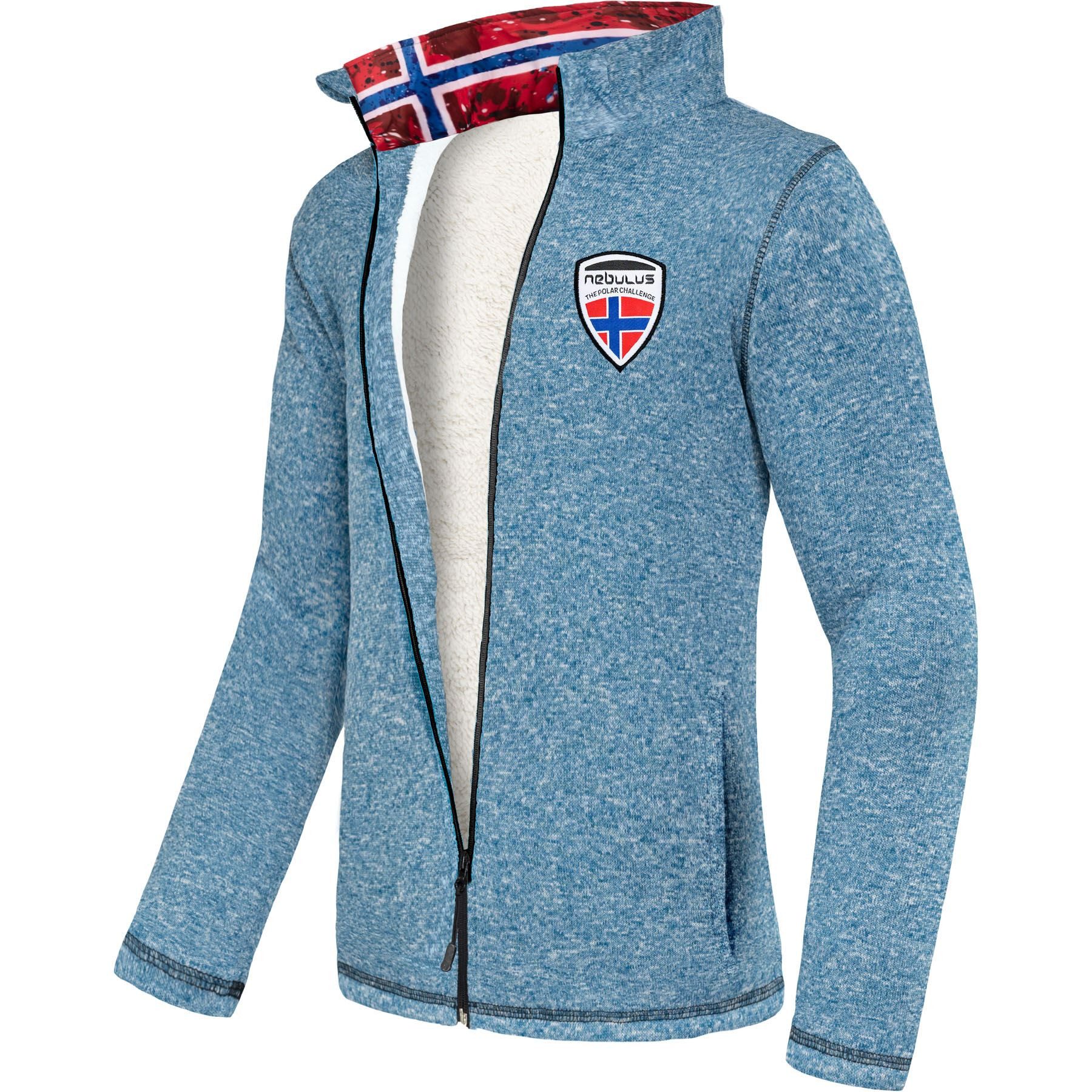 Fleecejacke LAGONDA, P5513 - Herren, blau meliert, XL