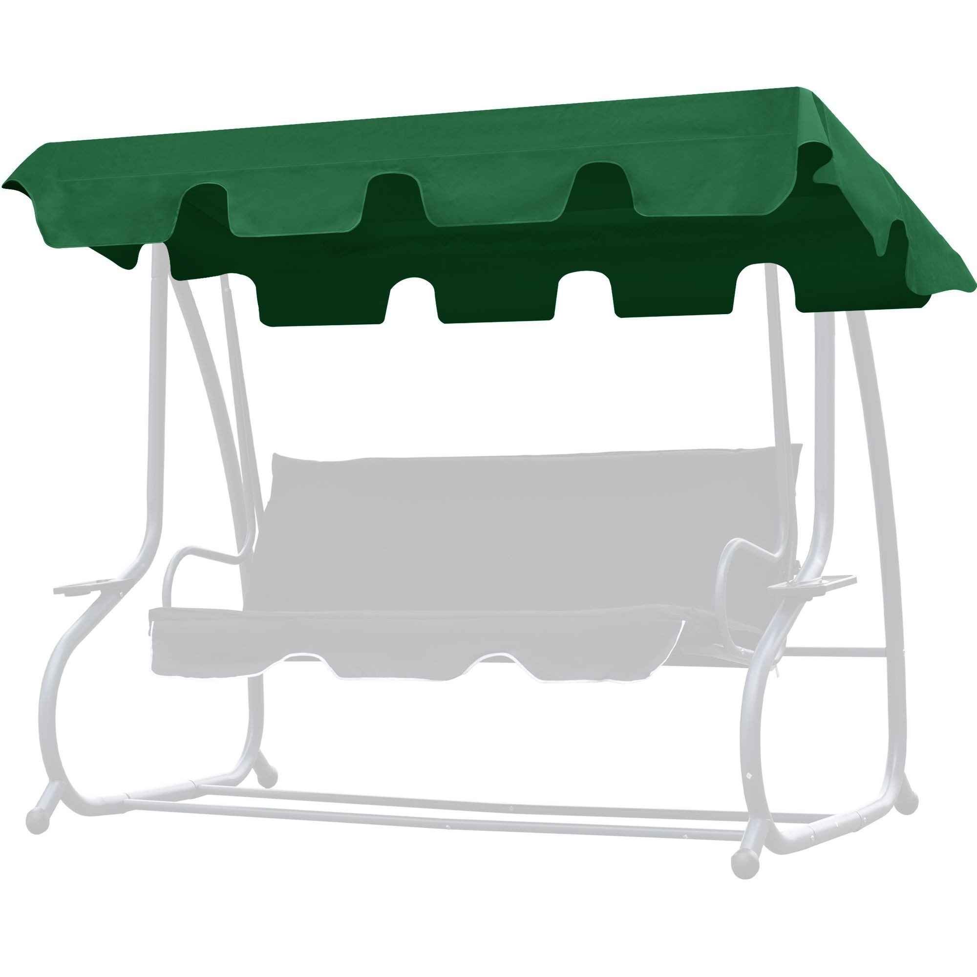 bonsport Hollywoodschaukelersatzdach Ersatzdach für Hollywoodschaukel, Polyester, PVC beschichtet