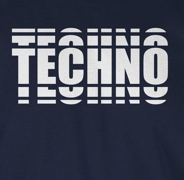 Shirtracer T-Shirt Techno Festival Outfit Geschenk Musik Disco Party Technomusik & House Music