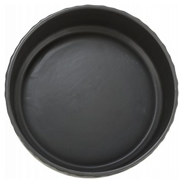 TRIXIE Futterbehälter Keramiknapf schwarz, Maße: Ø 13 cm / Fassungsvermögen: 400 ml