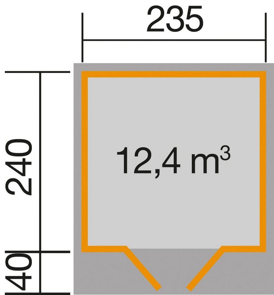 Thumbnail - weka Gartenhaus 179 Gr.2, BxT: 280x311 cm