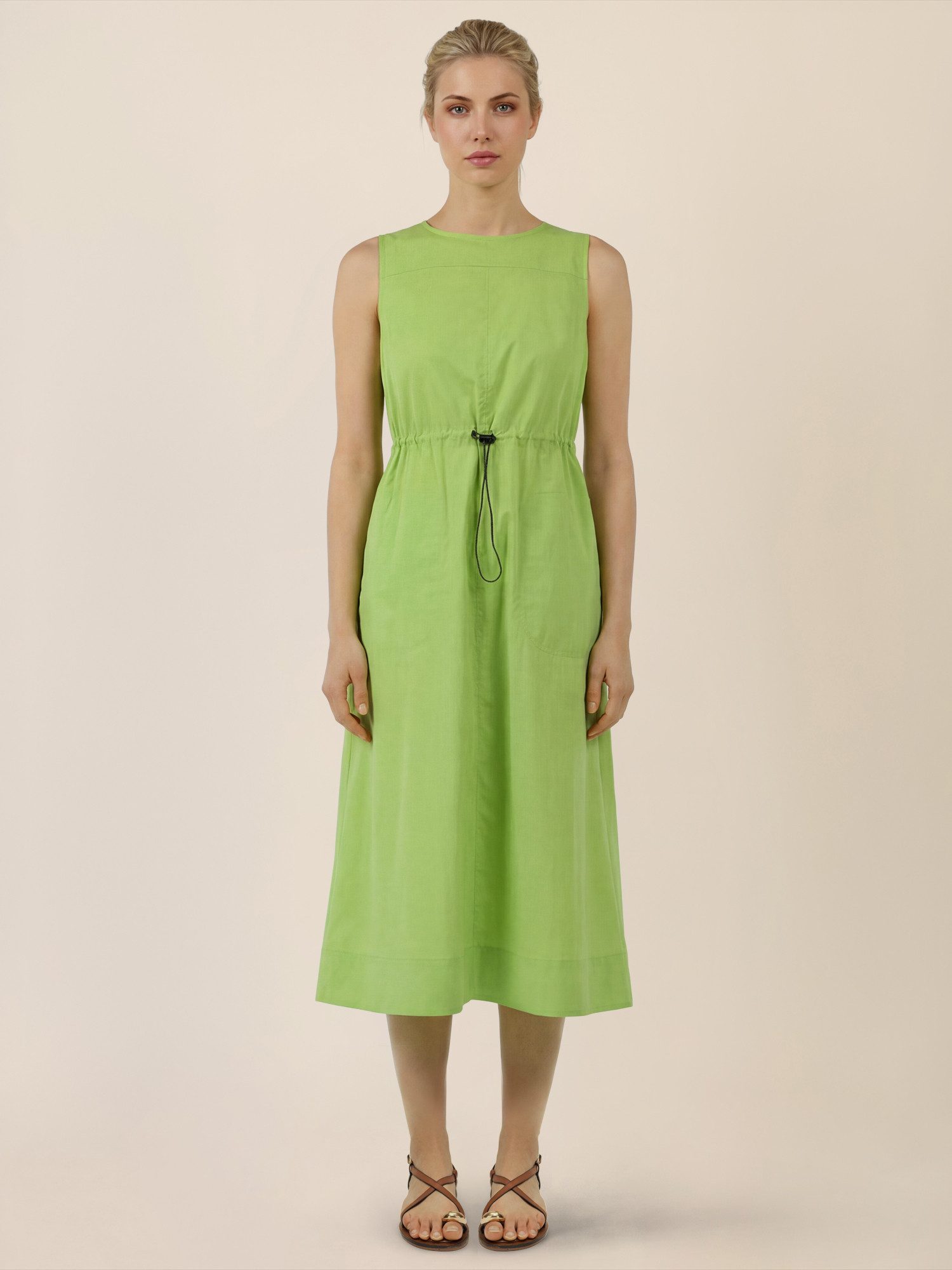 Apart Midikleid mit Kordelzug-Taille