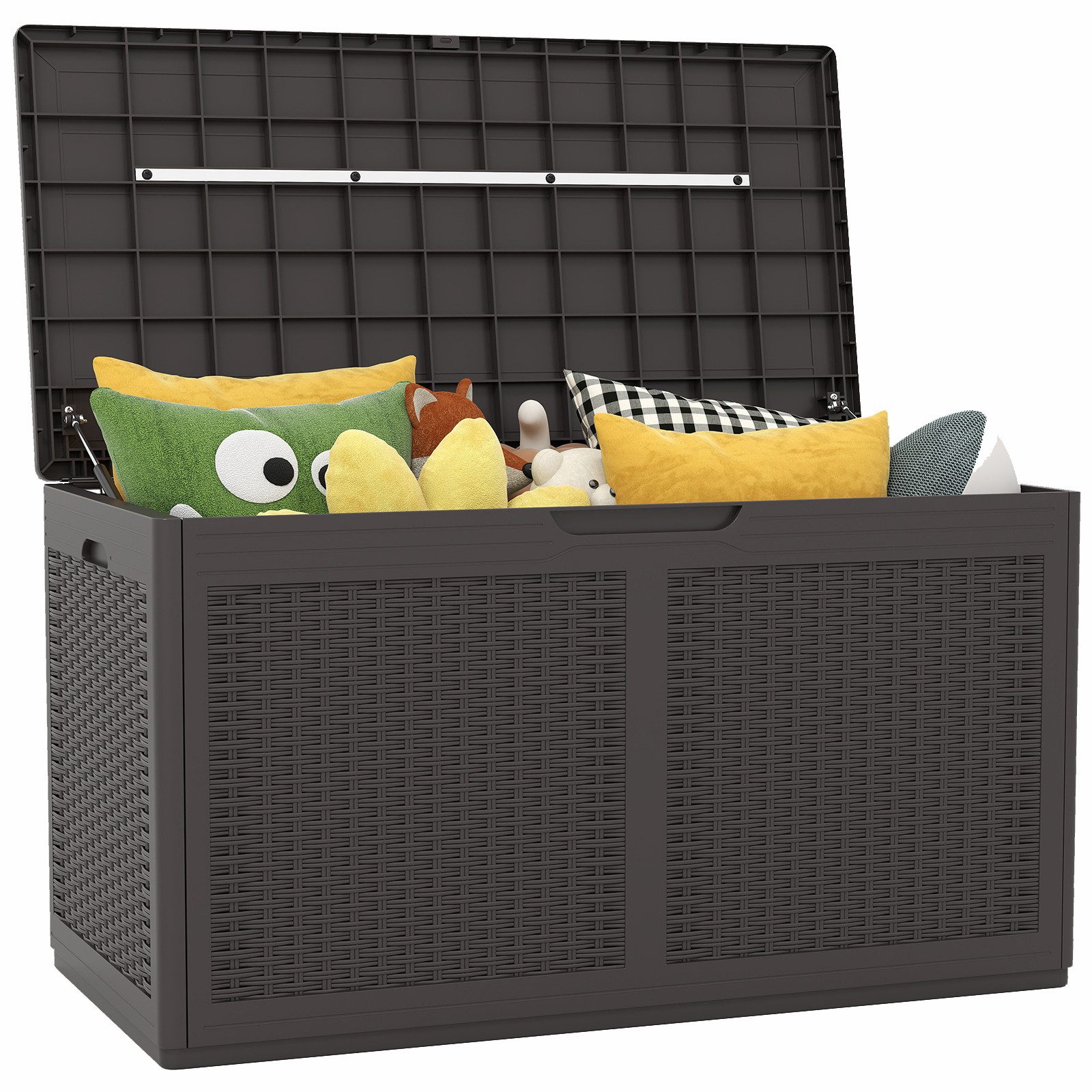 KOMFOTTEU Auflagenbox, Gartentruhe Gartenbox mit Rollen, günstig online kaufen