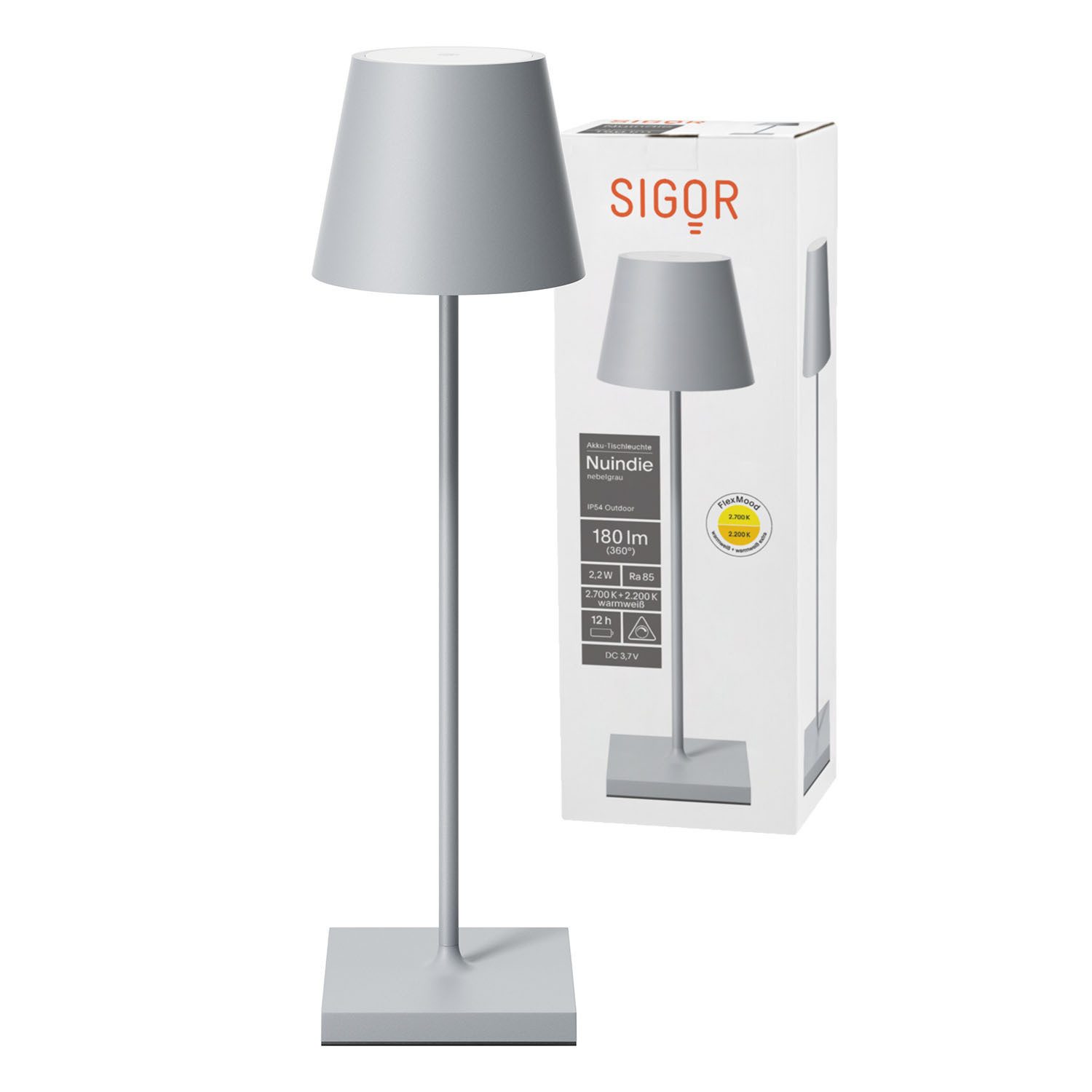 SIGOR LED Tischleuchte Akku-Tischleuchte, Dimmbar, 1 günstig online kaufen