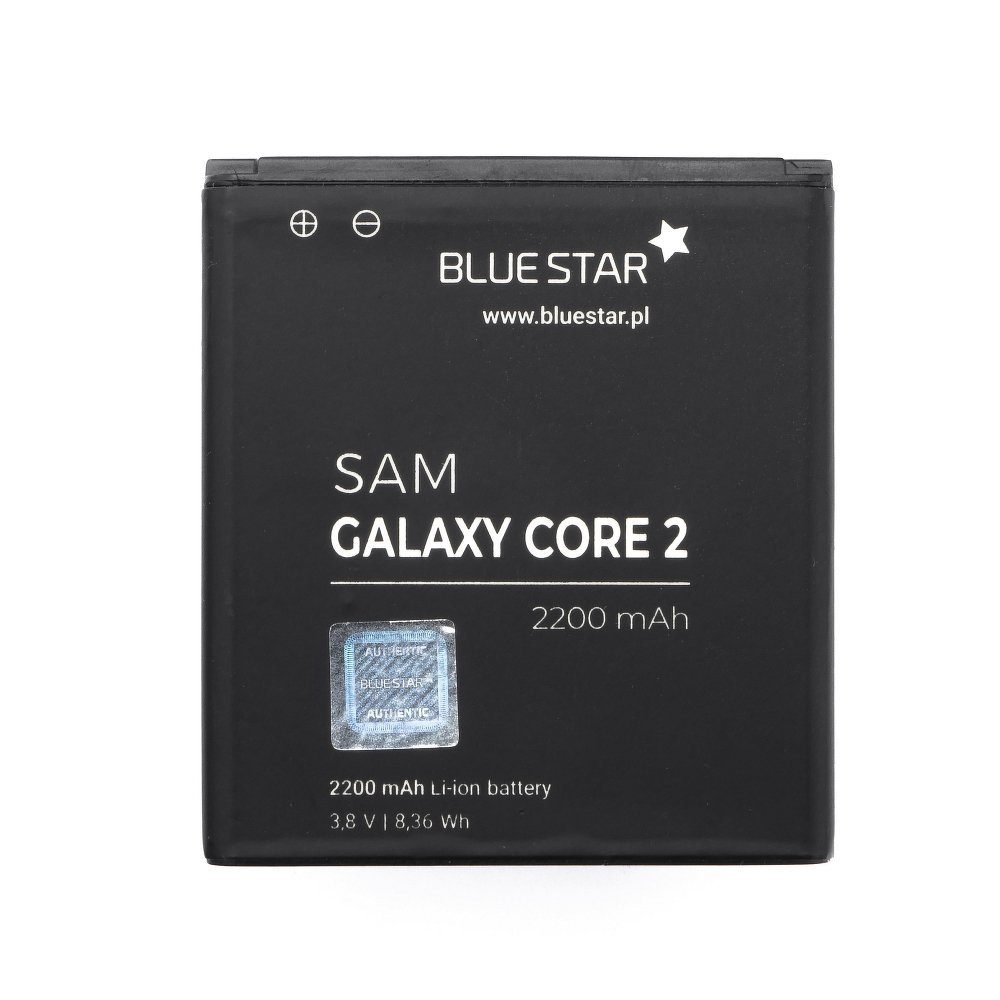 BlueStar Bluestar Akku Ersatz kompatibel mit Samsung G355 Galaxy Core 2 2200mAh Austausch Batterie EB-535157LU Smartphone-Akku