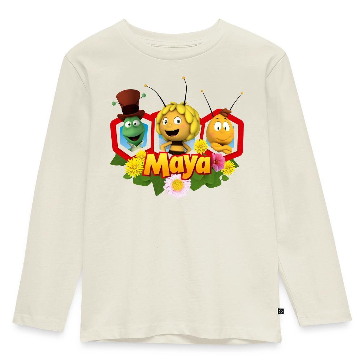 Spreadshirt T-Shirt Biene Maja Freunde Flip Willi Kinder Premium Langarmshirt (1-tlg)