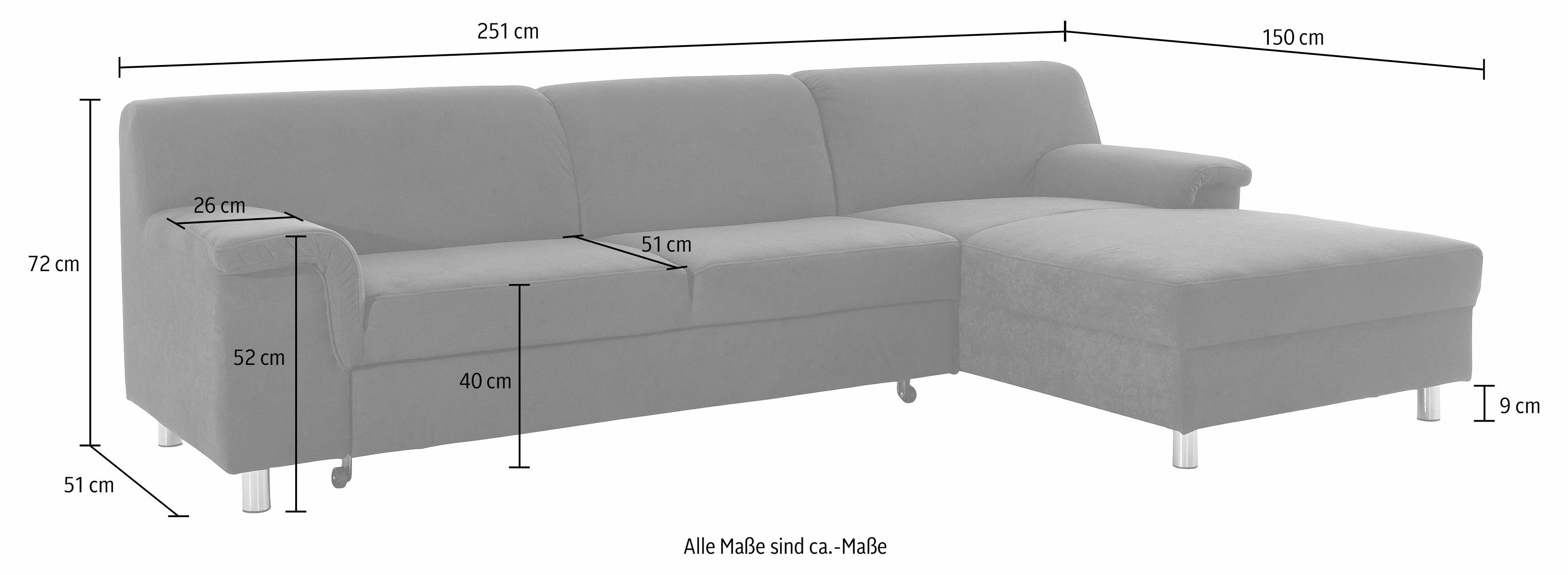 INOSIGN Ecksofa Jamie, modern und elegant, günstig online kaufen