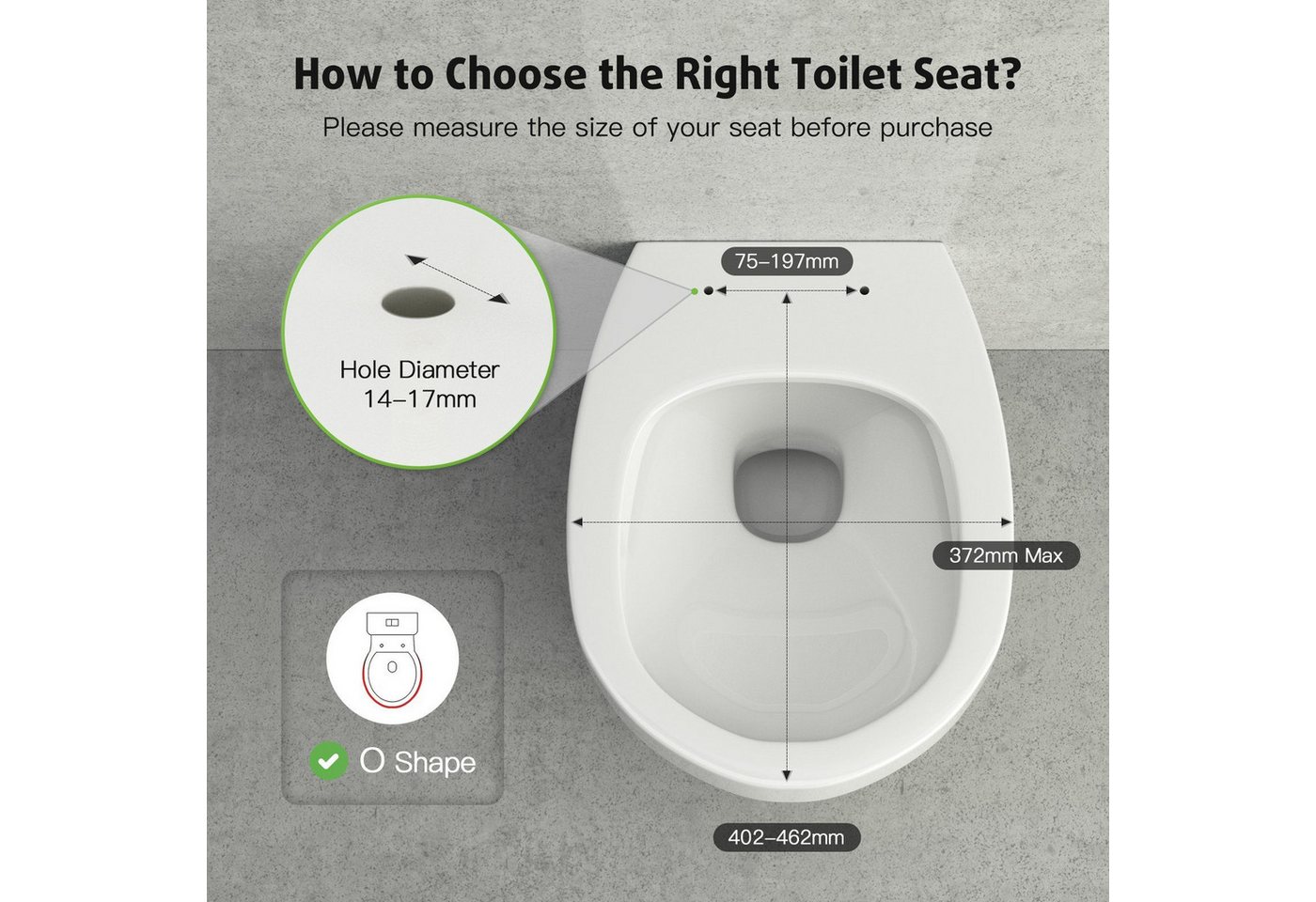 Thumbnail - Rainsworth WC-Sitz Modelle fuer Kinder enthalten, mit Nano Glaze Material,Ein-Knopf-Schnellverschluss Toilettenschüssel