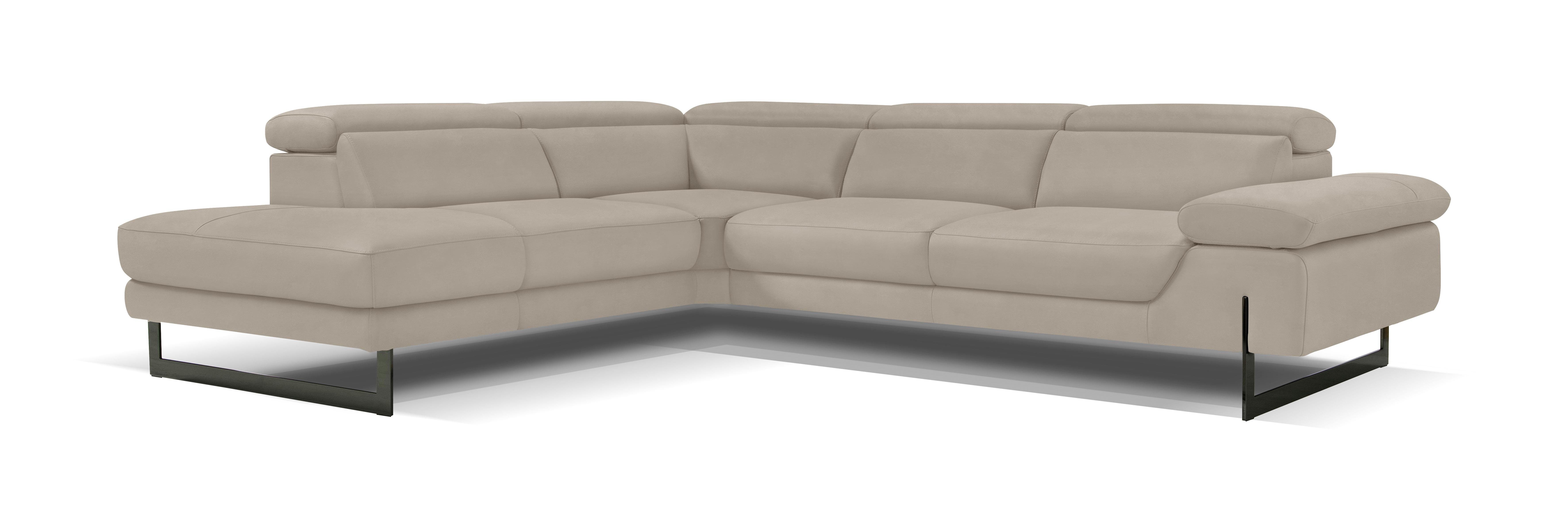 Egoitaliano Ecksofa Queenie, extravagantes Sofa mit erstklassigem Sitzkomfort, L-Form, mit verstellbarer Armlehne und Kopfteilen für Wohlfühlkomfort