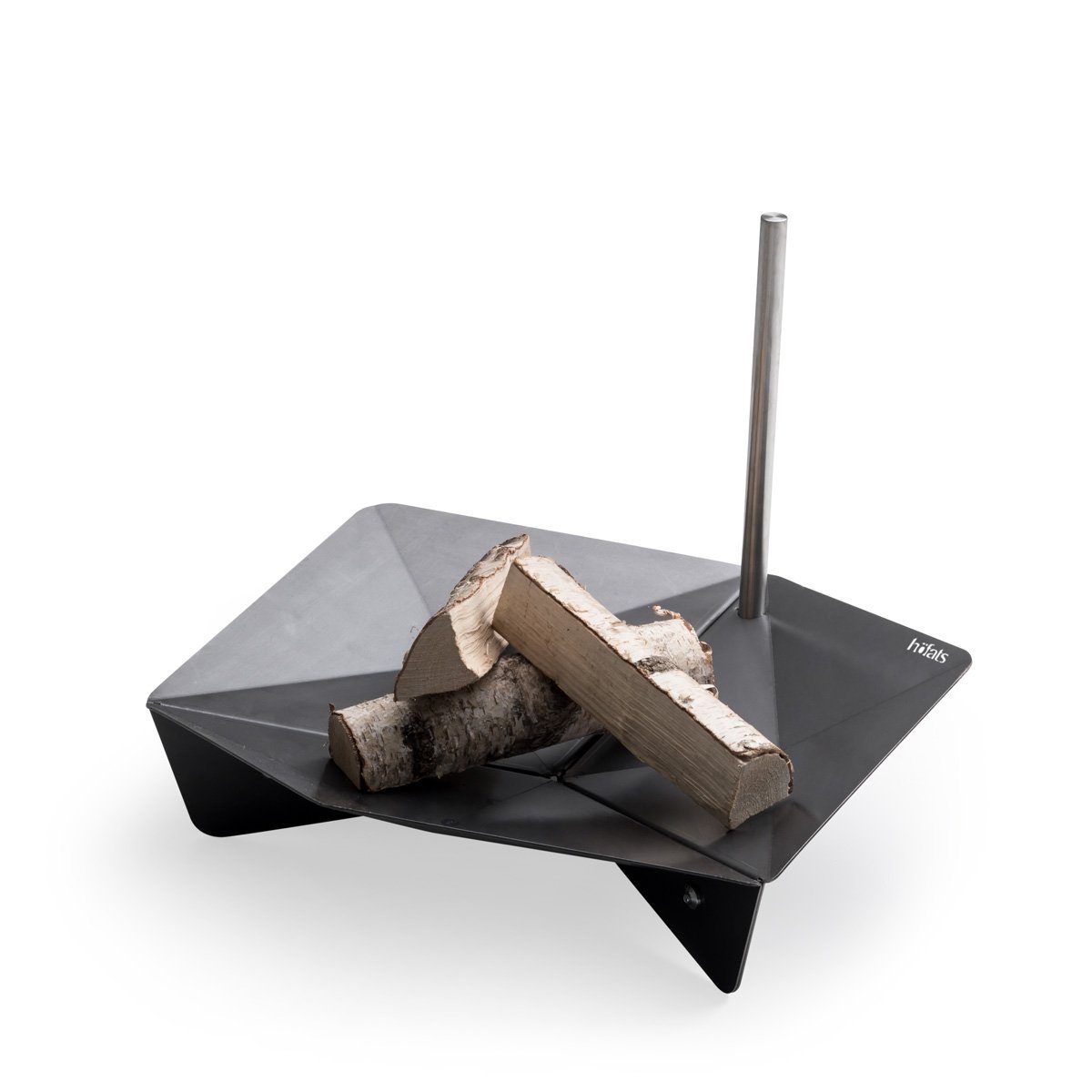 höfats Feuerschale TRIPLE Stange, (Zubehör für TRIPLE Feuerschale, ermöglicht eigenen Stand für TRIPLE Tisch und Grillrost, Edelstahl)