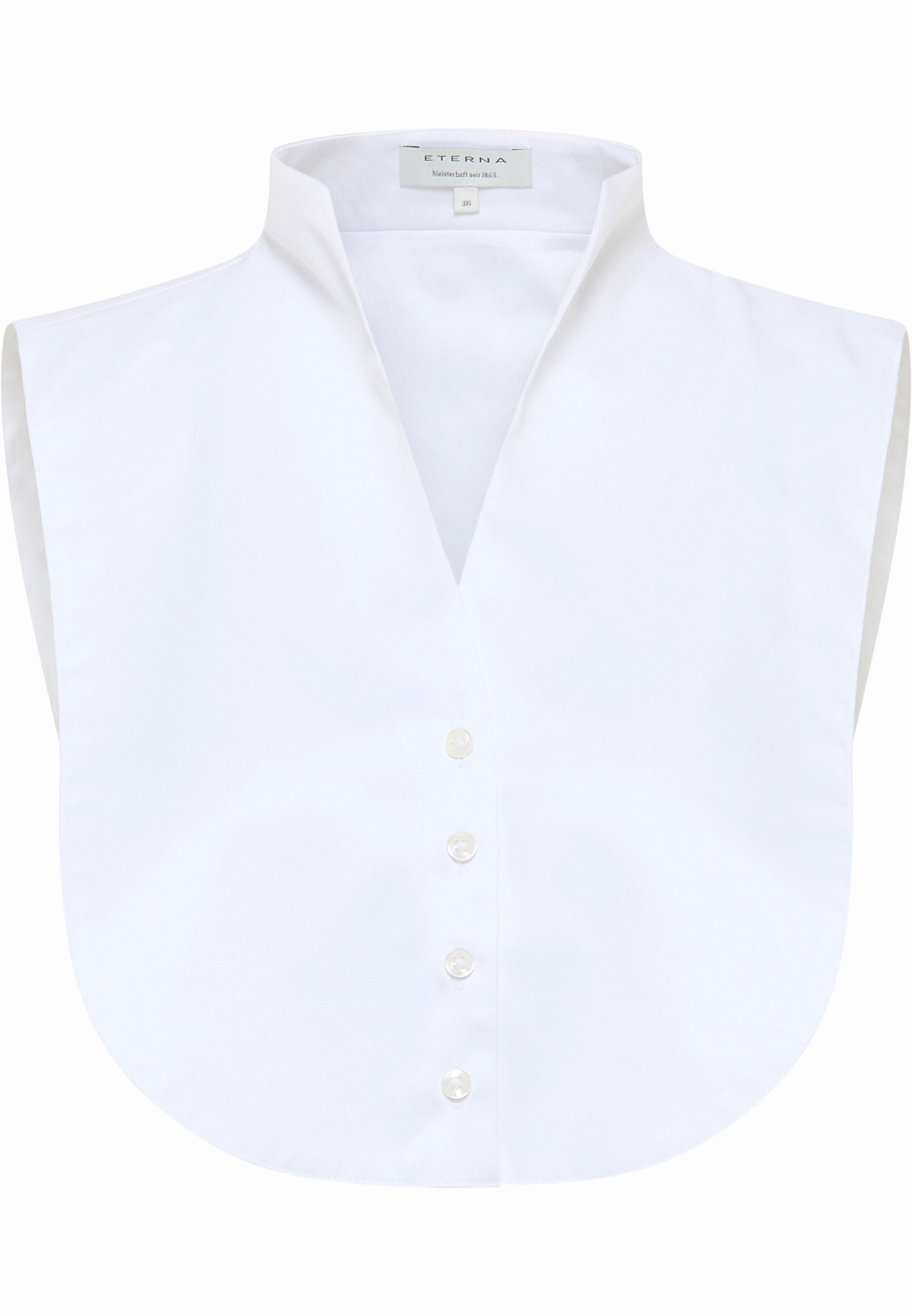 Eterna Blusentop ETERNA EINSTECKKRAGEN BLUSE Kelchkragen weiß 5585-00-A323