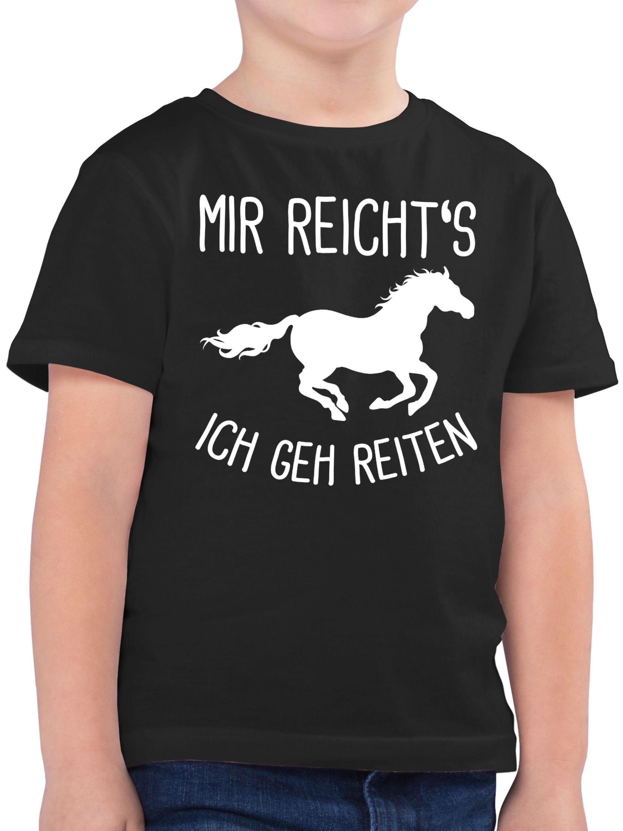 Mir ich Reiten Schwarz 02 Shirtracer geh reichts Pferd T-Shirt