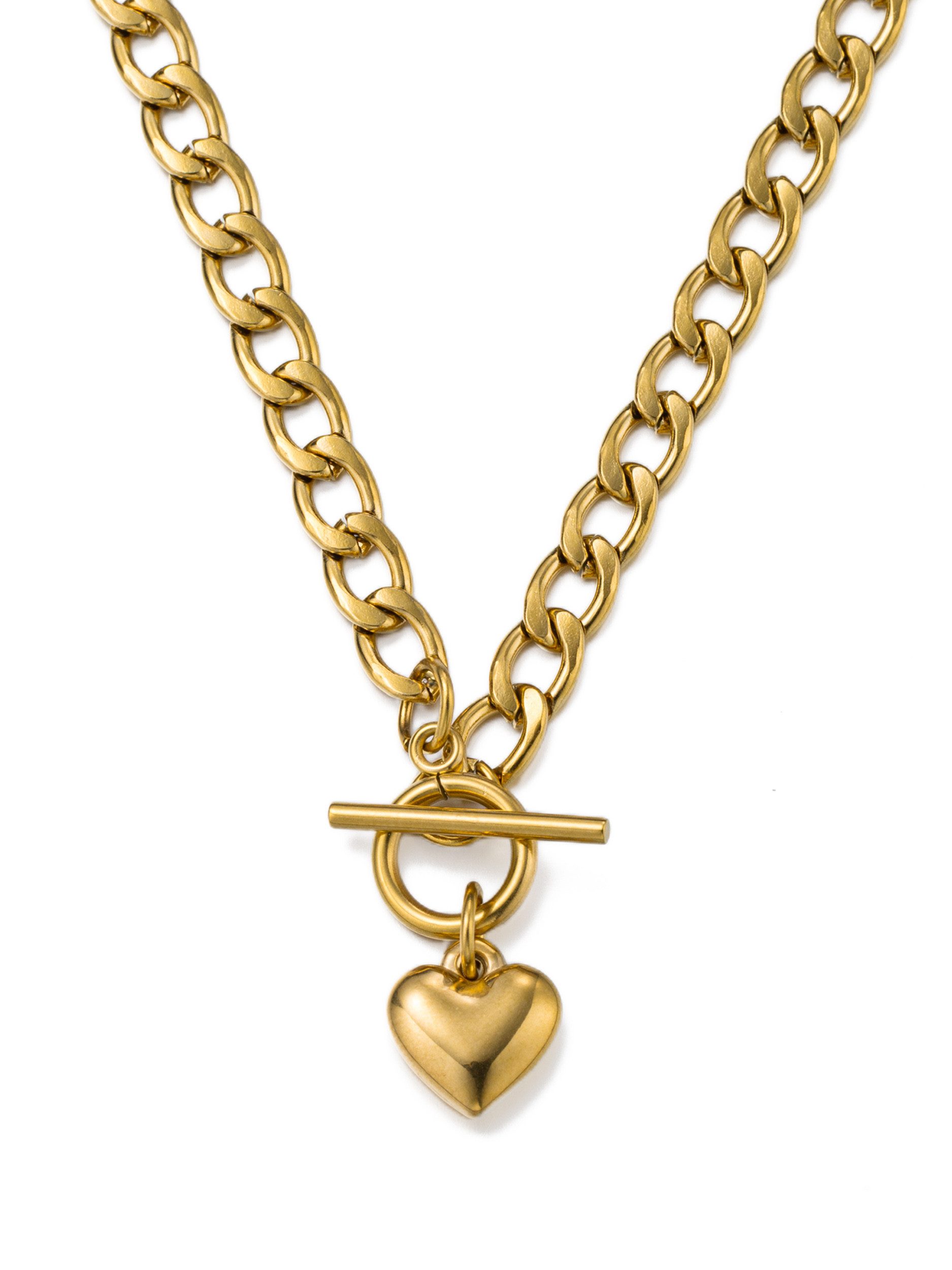 Aniston JEWELRY & WATCHES Kette mit Anhänger Schmuck Geschenk Edelstahl Halsschmuck Halskette Herz, Made in Germany