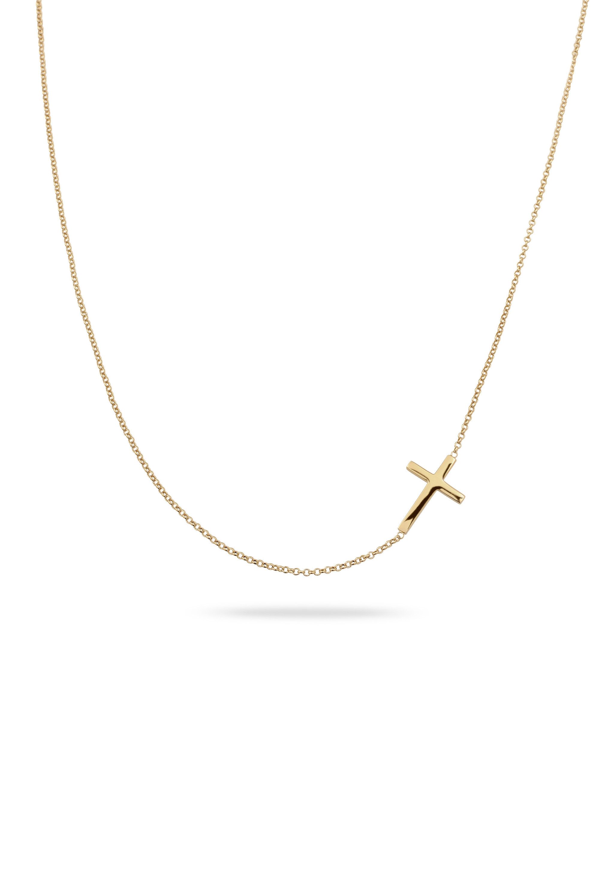 Kette mit Anhänger Kreuz Basic 925 Sterling Silber