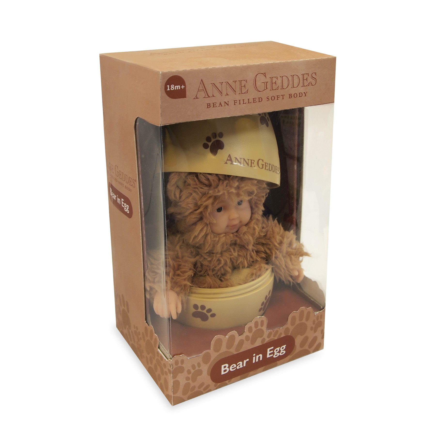 ANNE GEDDES Babypuppe Bär im Ei, karamell -23cm- (1-tlg)