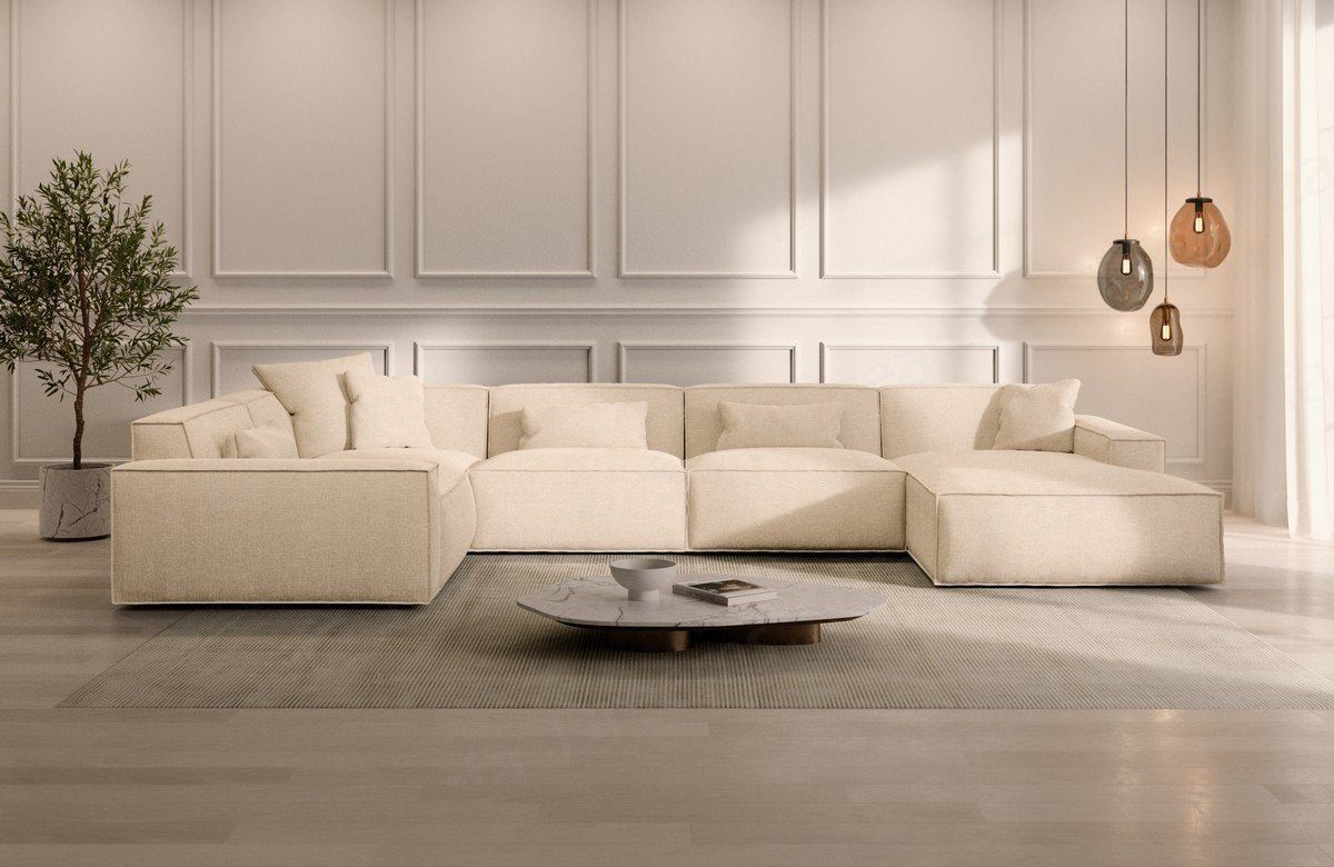Sofa Dreams Wohnlandschaft Sofa Strukturstoff Polstersofa günstig online kaufen