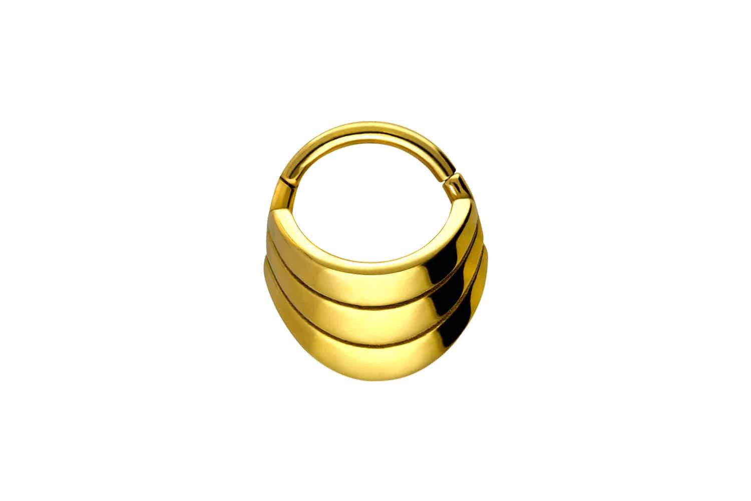 Piercing-Set Chirurgenstahl Segmentring Clicker ETHNO-DESIGN