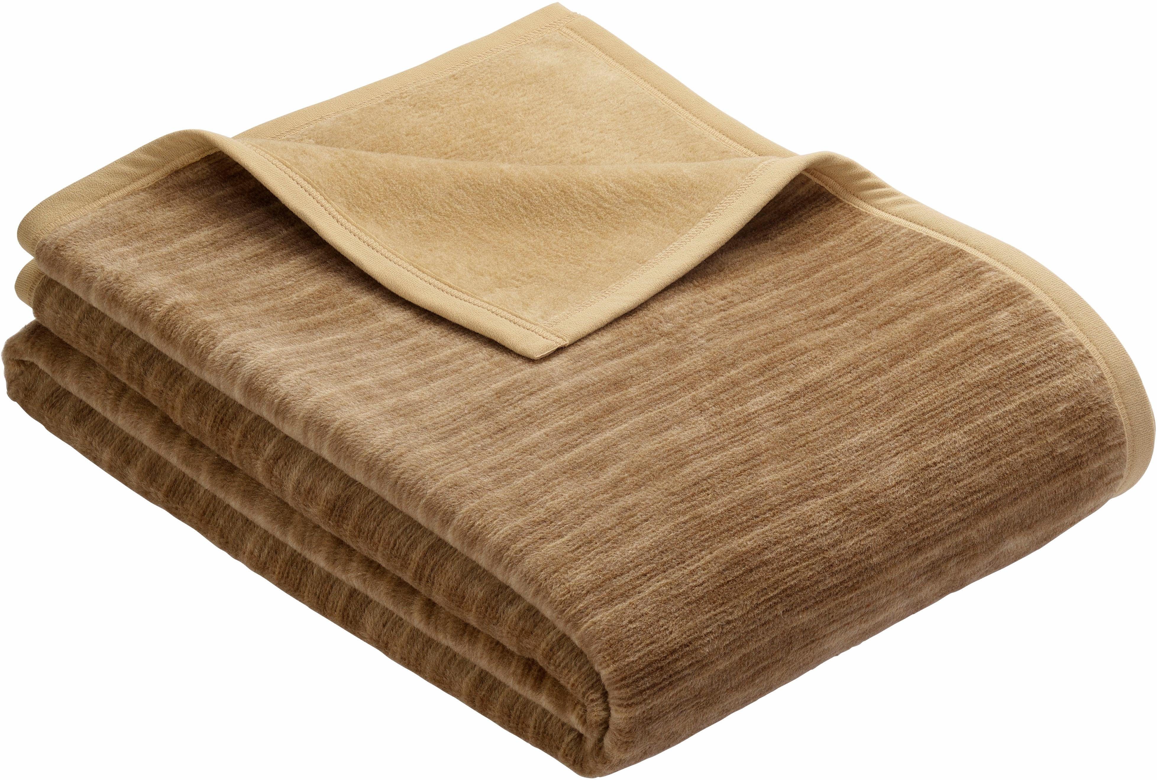 Wohndecke Fano, IBENA, mit Streifen versehen, Kuscheldecke