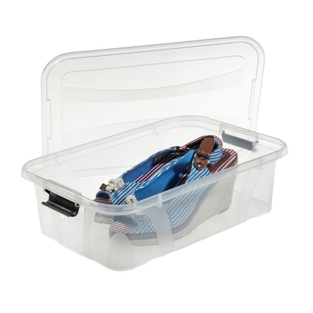 Thumbnail - Logiplast Aufbewahrungsbox Premium Aufbewahrungsbox, 7 Liter (Spar-Set, 5 Stück), Clipverschluss zum einfachen verschlie...