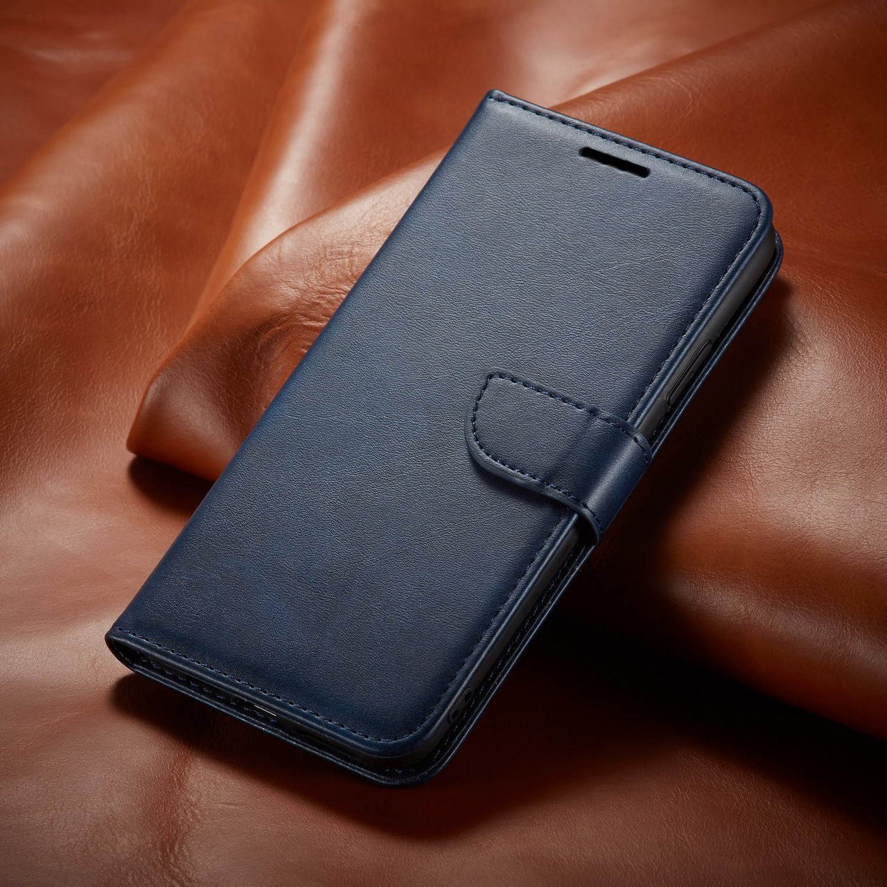 IKHEMalarka Handyhülle fur Apple iPhone 12,13,14,15 Schutzhülle Handy Tasche, Premium Leder