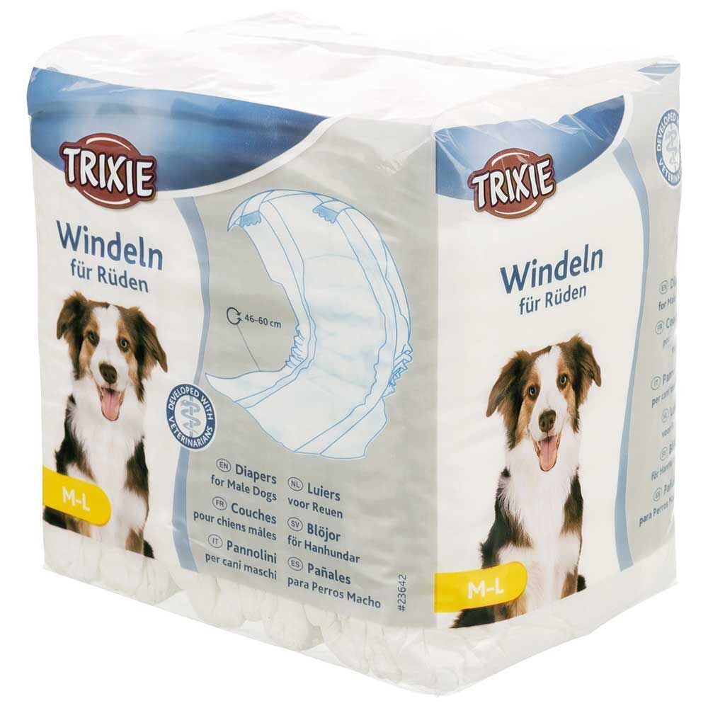 TRIXIE Подгузники Trixie Rüdenwindeln - Hygienische Einweg Подгузники (12-St), Besonders saugstark