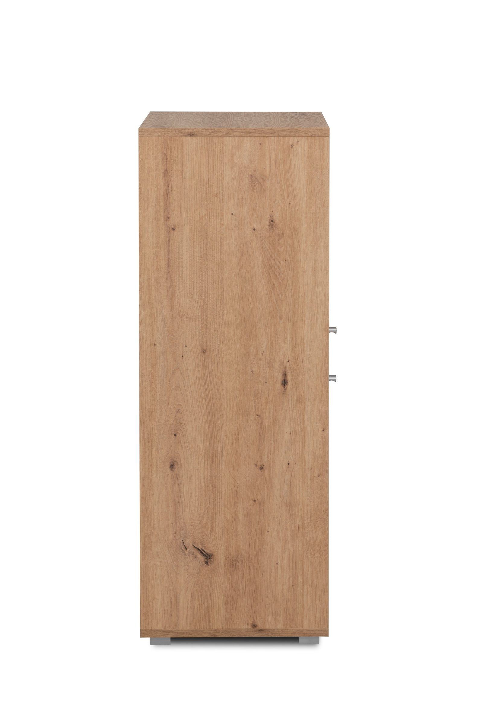 cm in (BxHxT) Aktenschrank Fyn Oak mit 2 Türen. Artisan 46x96,5x33,5 möbelando Abmessungen