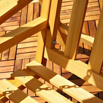 Melko Hollywoodschaukel Gartenschaukel Hollywoodschaukel Hängeschaukel aus Holz in Braun mit Überdachung Schaukelbank Schaukel, 2-Sitzer, Stück, UV-beständig & Regendicht