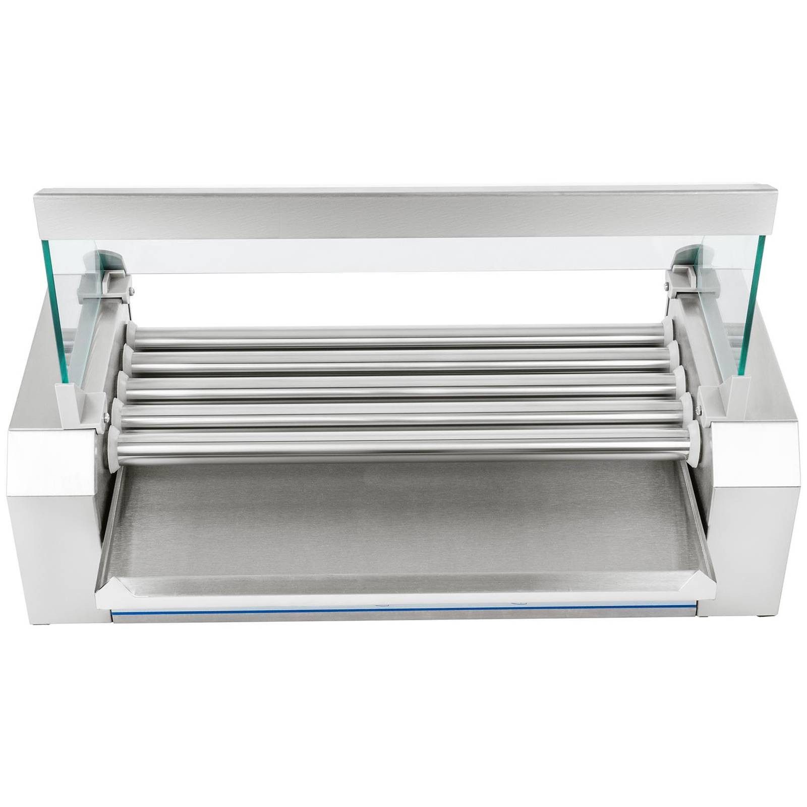 Royal Catering Elektrogrill Hot Dog Maker 8 Würstchen Gerät Edelstahl 5 Rollen Hotdog Grill 1000 W, 850 W, verschiedene Größen