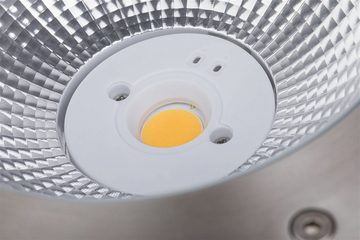 Paulmann LED Einbauleuchte DureaIP67 rund 213mm 3000K 12,5W 870lm 230V Edelstahl Metall, Warmweiß, Bodeneinbauleuchte