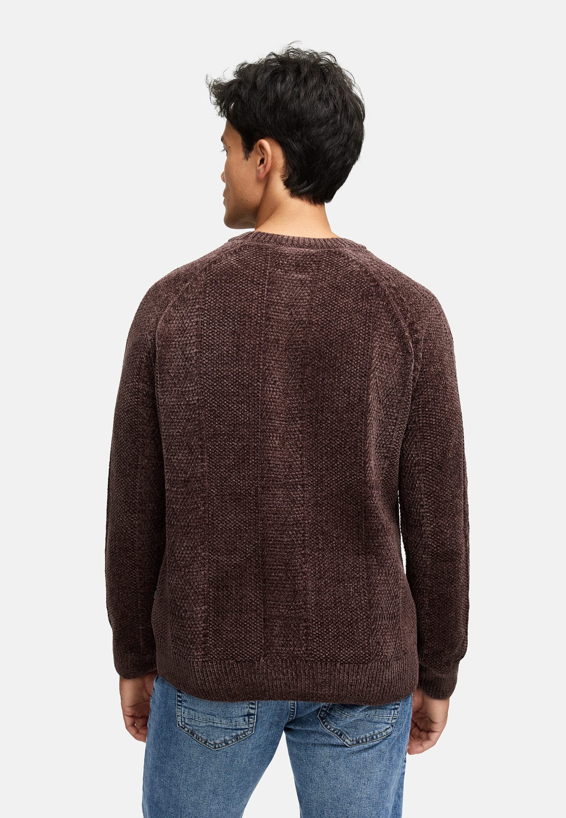 Indicode Strickpullover Herren INOlio Pullover Herrenpullover Herren Pullover mit Rundhalsausschnitt und Strickstruktur