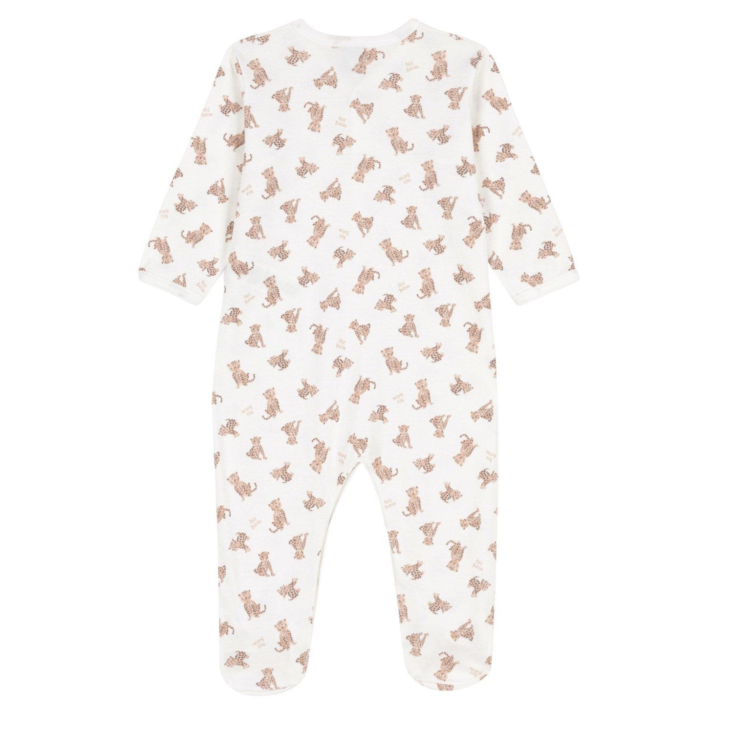 Petit Bateau Strampler Petit Bateau Strampler Leoparden Print aus Bio-Baumwolle