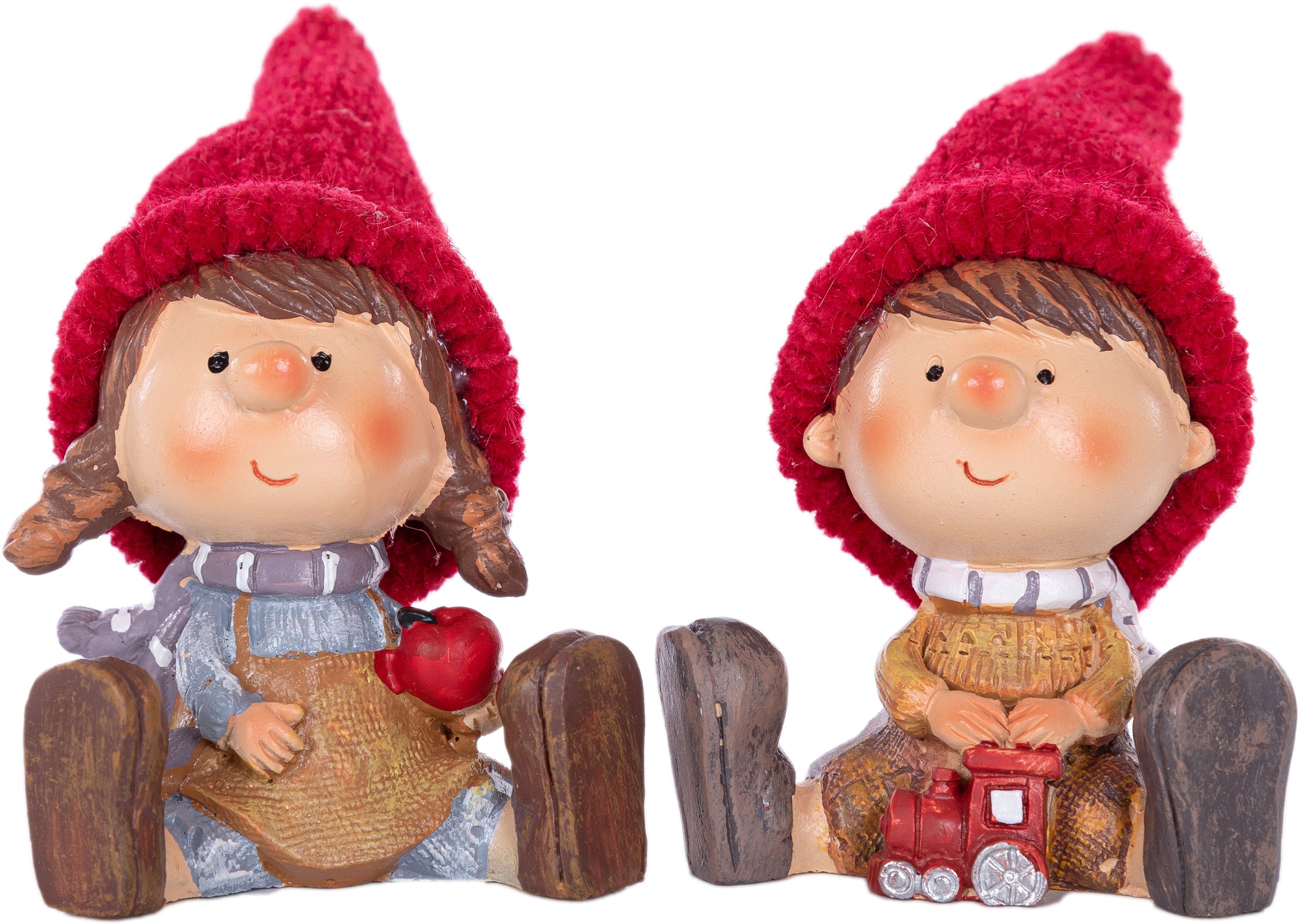 Myflair Möbel & Accessoires Weihnachtsfigur Weihnachtsdeko (Set, 2 St), Wichtelpärchen, Höhe ca. 11 cm. € 17,85