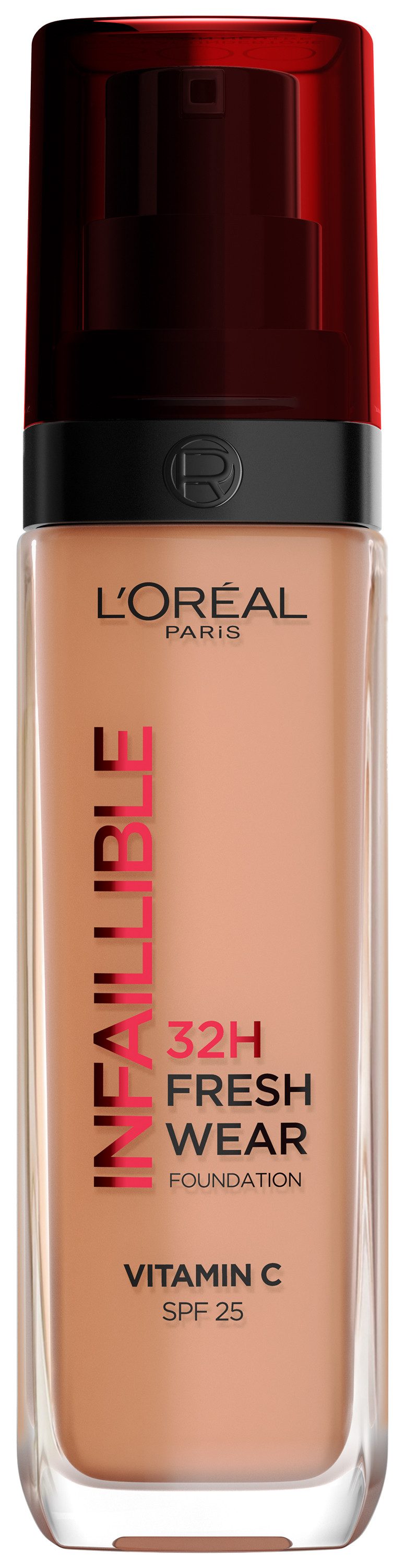 L'ORÉAL PARIS Foundation INFAILLIBLE 32H FRESH WEAR MAKE-UP FOUNDATION, wirkt bis zu 32 Stunden lang wie frisch aufgetragen