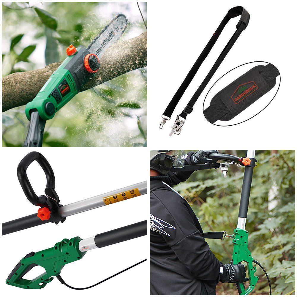 Gardebruk Hochentaster, ASX 900 750 W ergonomischer Griff 26 cm Schwertlänge verstellbar Teleskop Astsäge Kettensäge