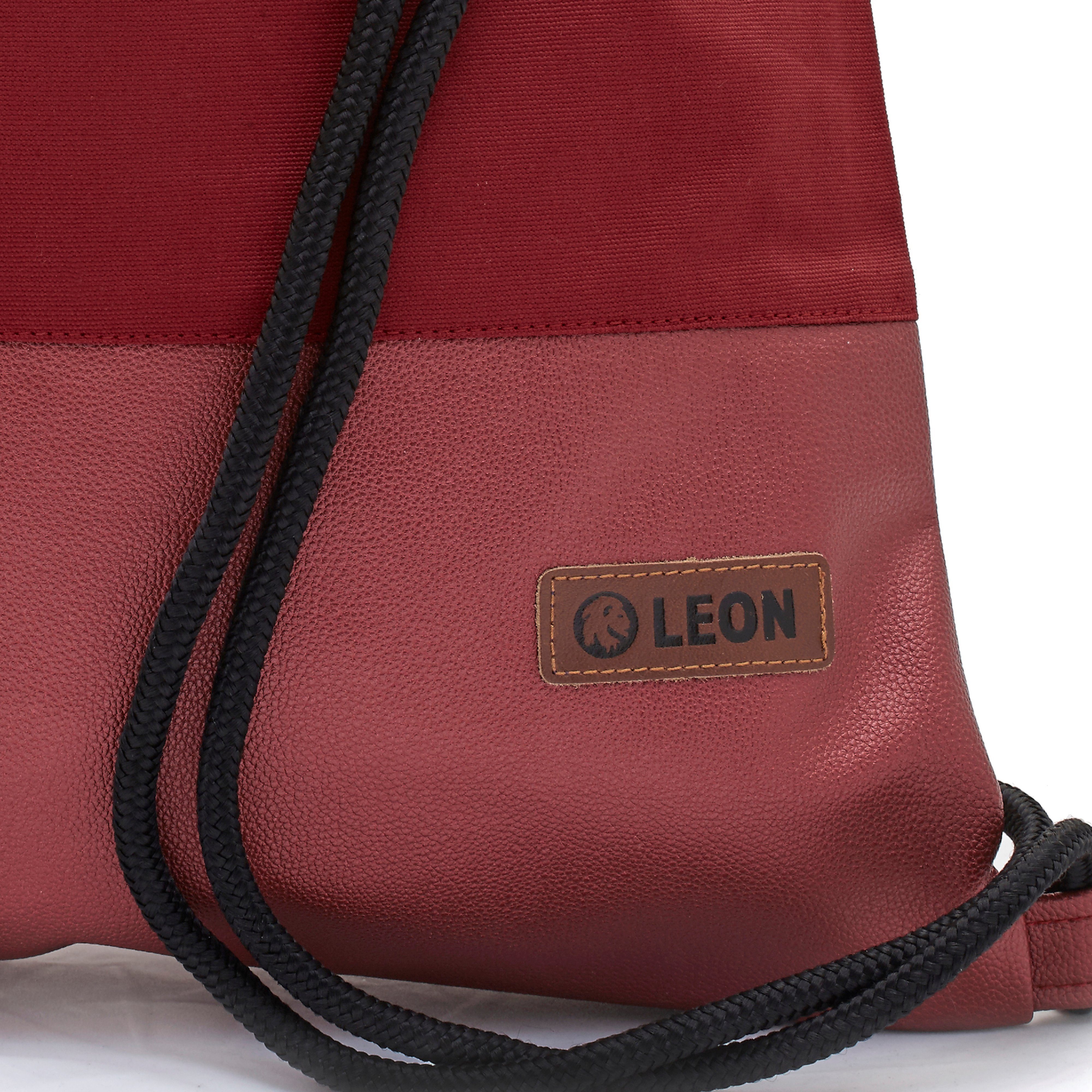 By Bers Freizeitrucksack Leon By Bers Turnbeutel (Tagesrucksack für Strand Sport Festival Freizeit Alltag Einkauf aus Baumwolle Innentasche Schlüsselband {Anzahl Teile} - {Set-Info), robuste hochwertige Baumwolle), robuste hochwertige Baumwolle, perfekte Verarbeitung