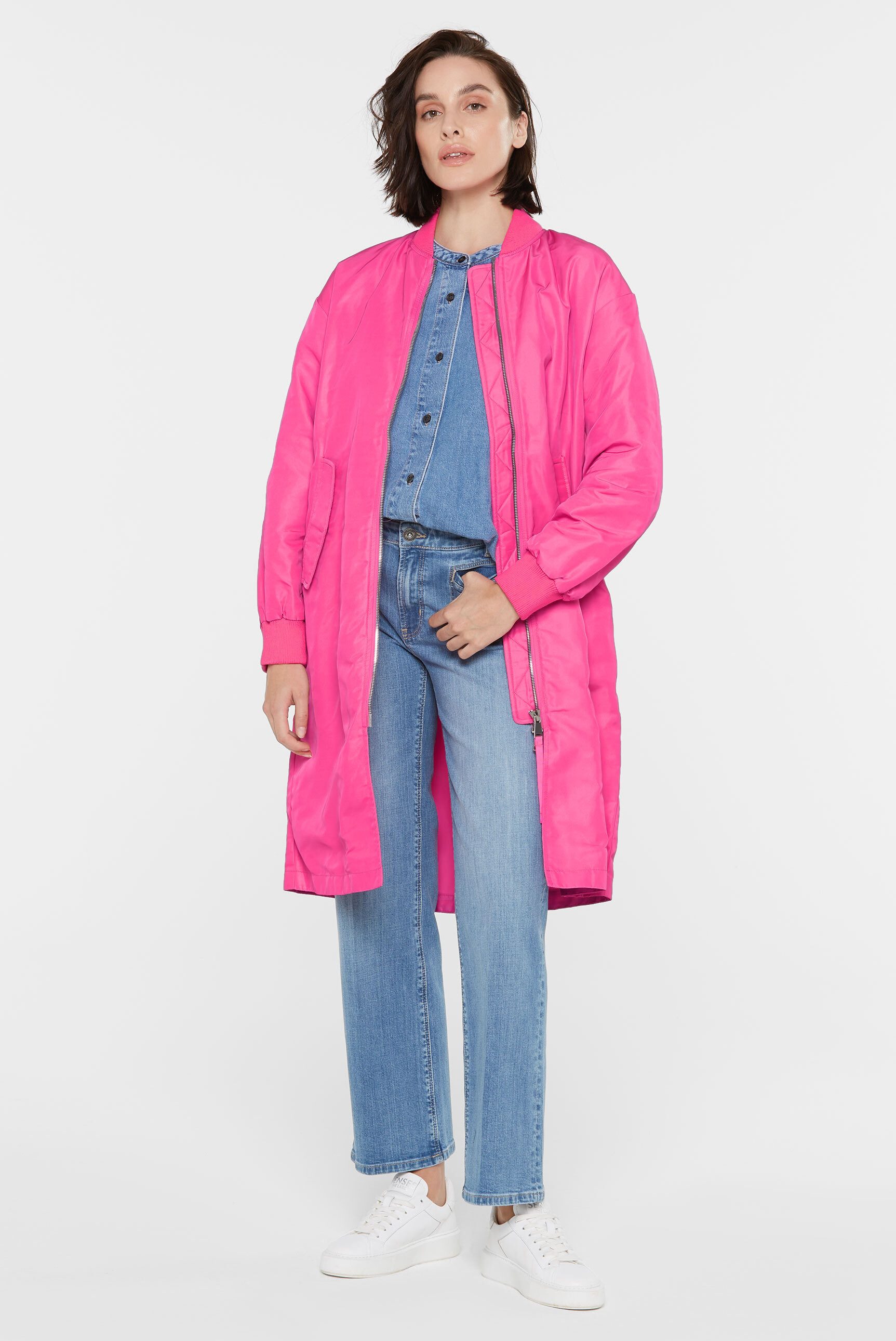 SENSES.THE LABEL Langjacke mit Two-Way-Zipper