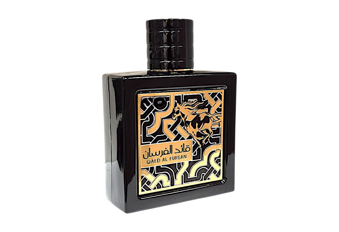 Lattafa Duft-Set Qaed Al Fursan Parfum 90ml EDP + Parfümzerstäuber (leer) Set