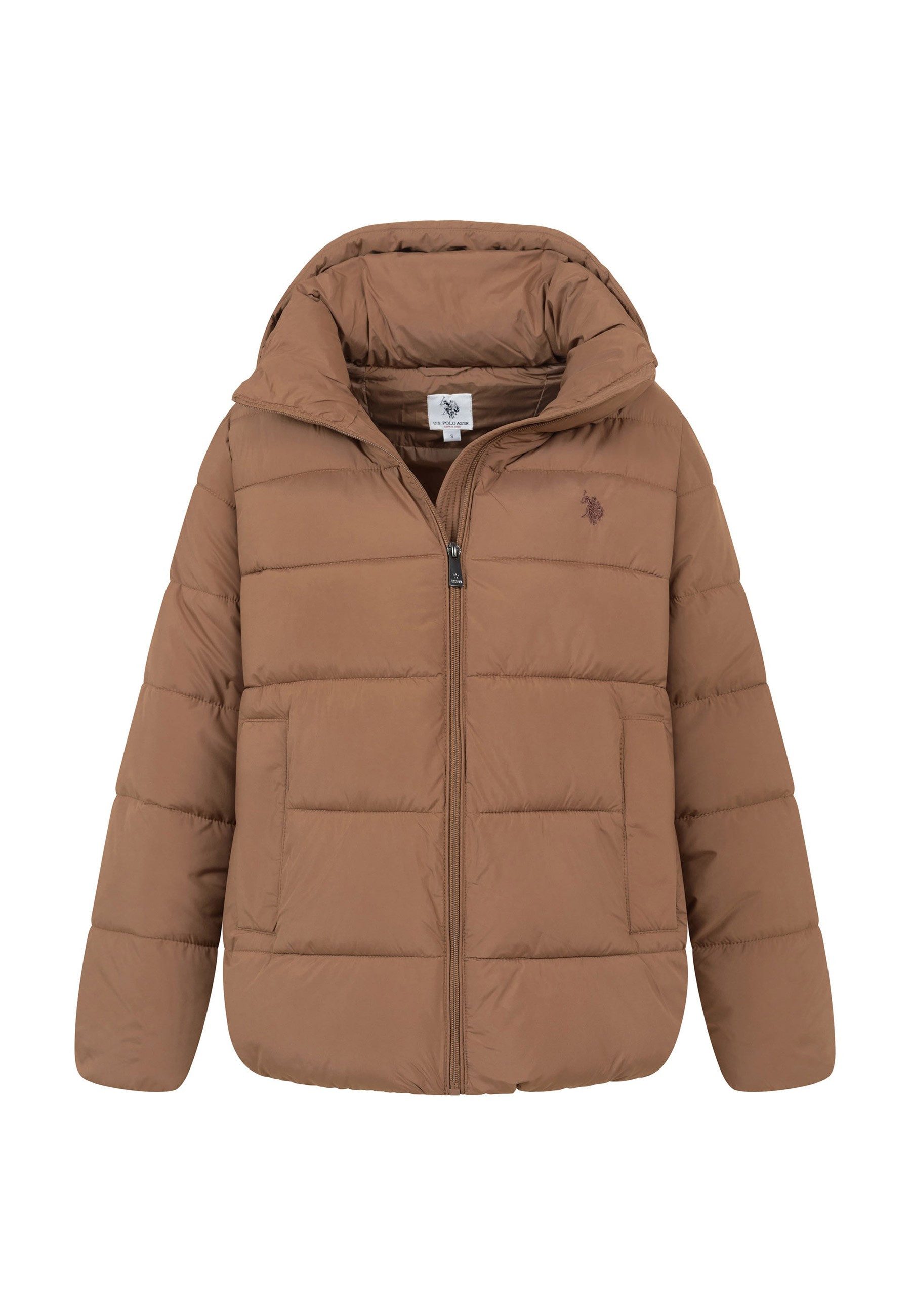 U.S. Polo Assn. Steppjacke mit gefütterter Kapuze und Stehkragen Mittlere Wattierung mit elastischen Abschlüssen und drei Taschen – Bild 5 von 5