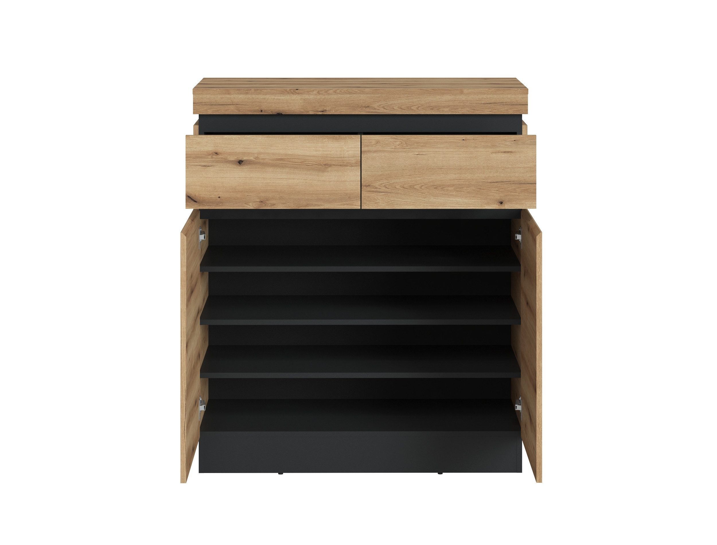 Meble Wójcik Garderoben-Set (2-teilig) Evoke Eiche Dekor - 101x201x45 BxHxT, (2-teilig)