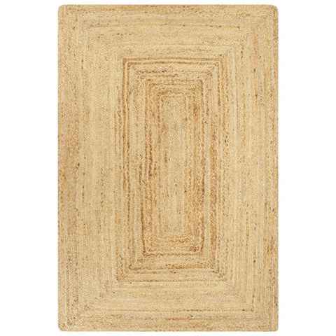 Teppich Teppich Handgefertigt Jute Natur 80x160 cm, vidaXL, Rechteckig