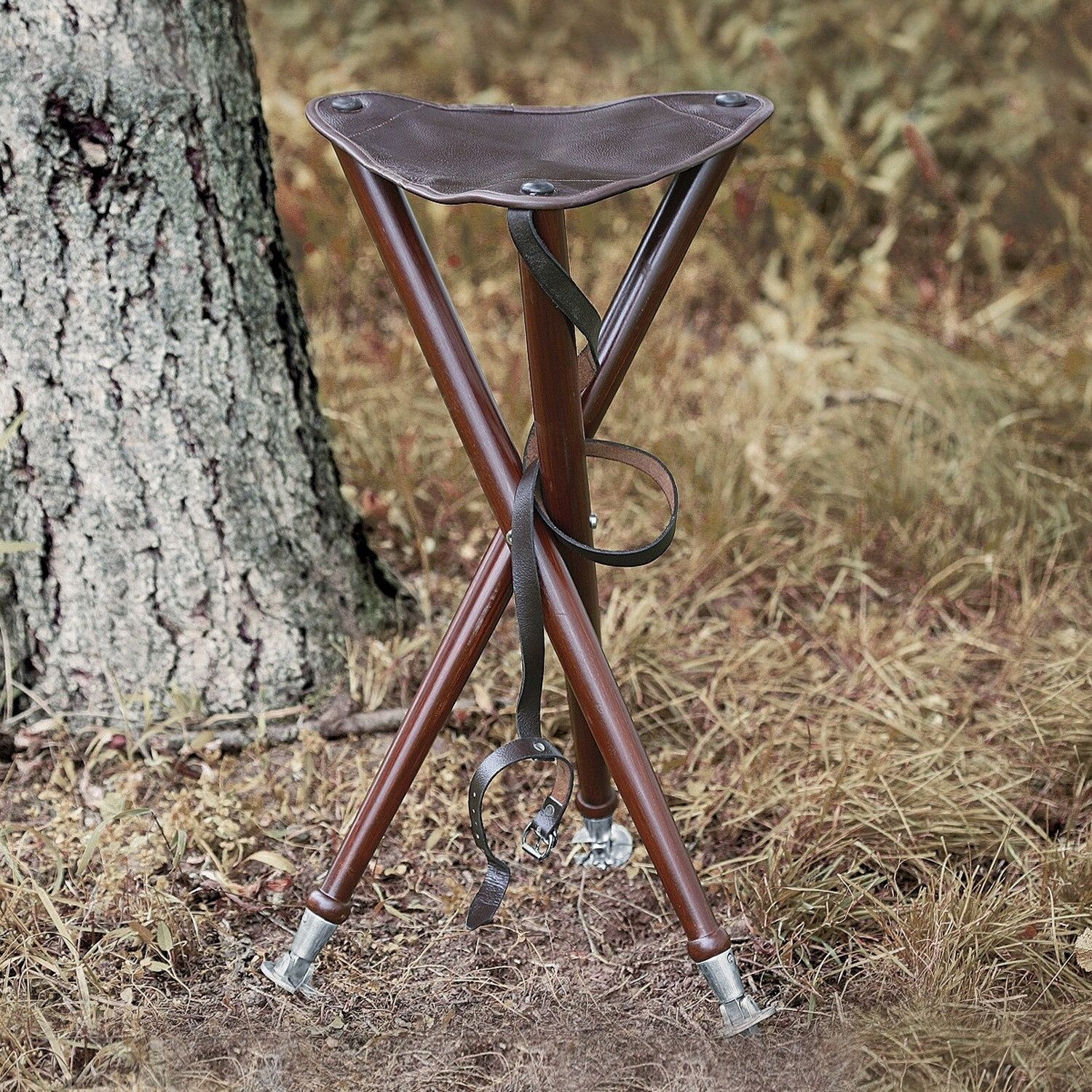 Parforce Campingstuhl Dreibein-Ansitzstuhl mit Metallspitzen günstig online kaufen