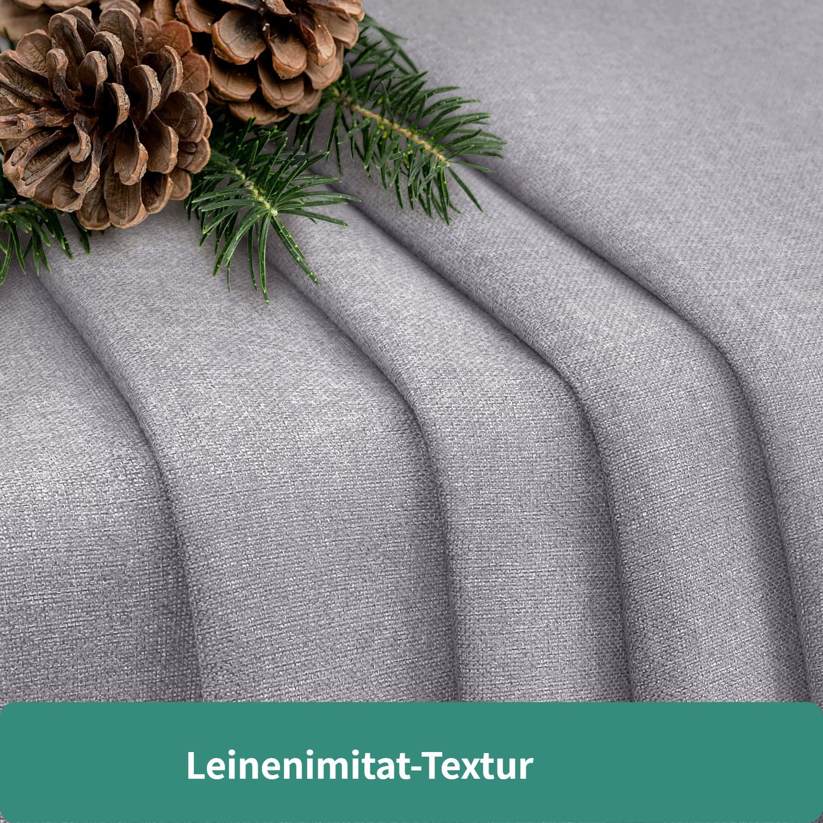 BYSURE Türvorhang Verdunkelungsgardine aus Leinen, mit Klettverschluss, verdunkelnd, Türgardine Balkontür Taschen Vorhang für Schlafzimmer