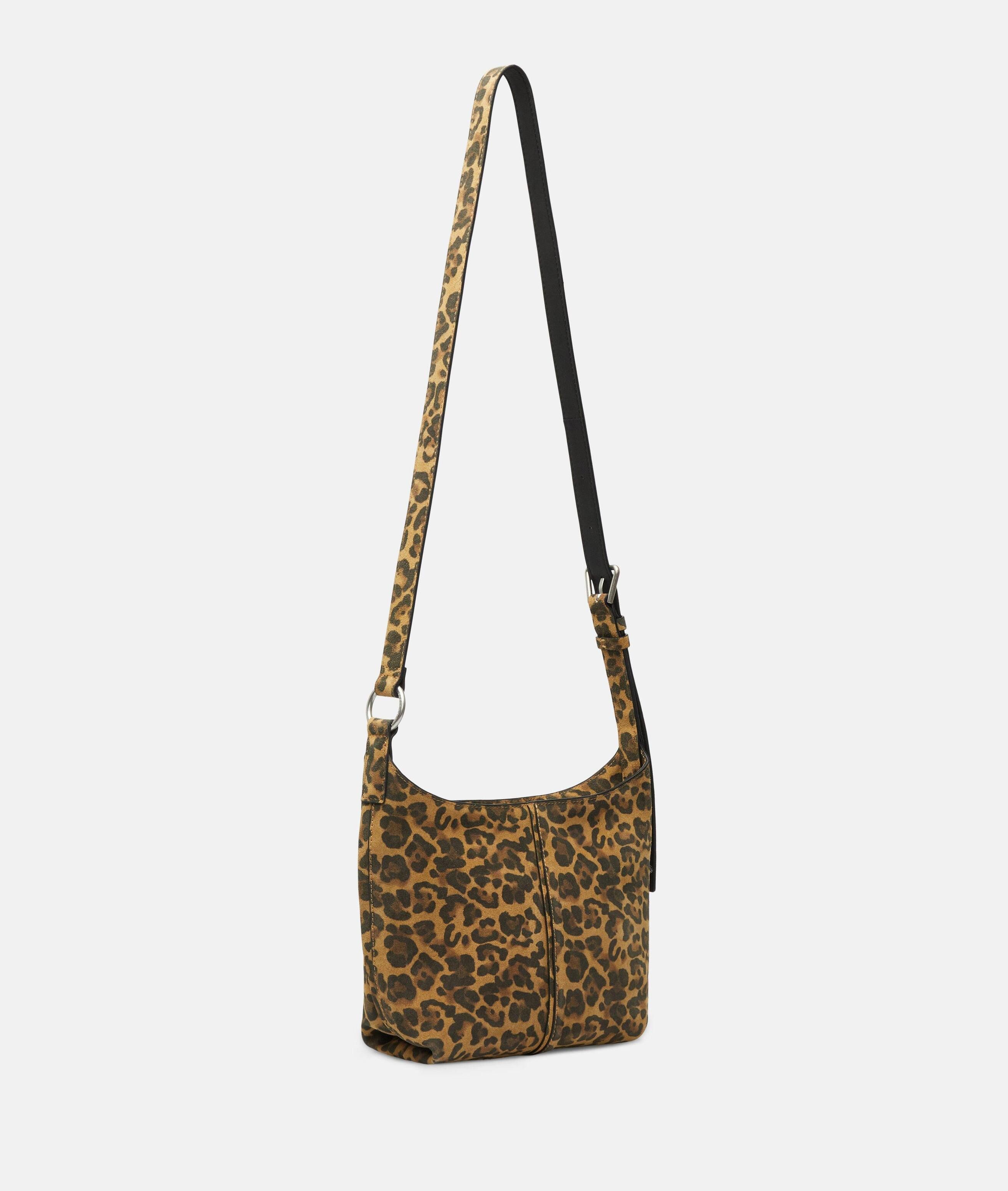 Liebeskind Berlin Umhängetasche Leo Demi Crossbody S, Handliche Crossbody-Bag mit Leo-Print