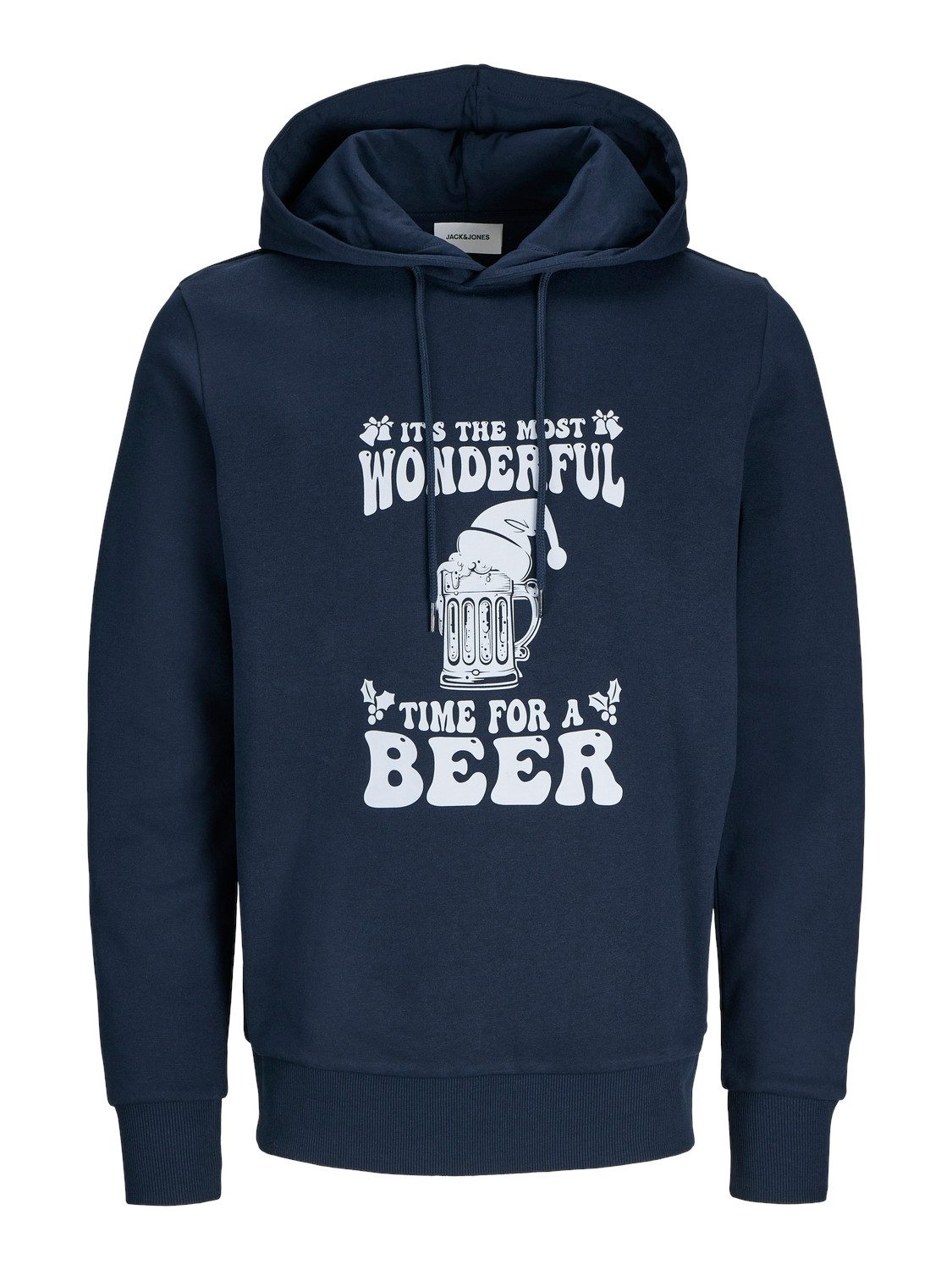 Kapuzensweatshirt JJXMAS ONE COLOR FUNNY SWEAT HOOD