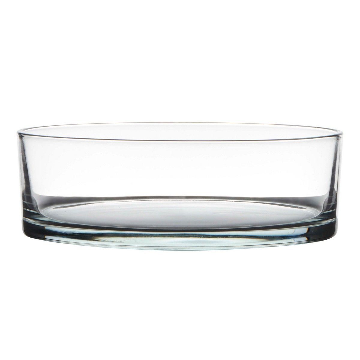 INNA-Glas Dekoschale Glasschale VERA EARTH, klar, 8cm, Ø25cm