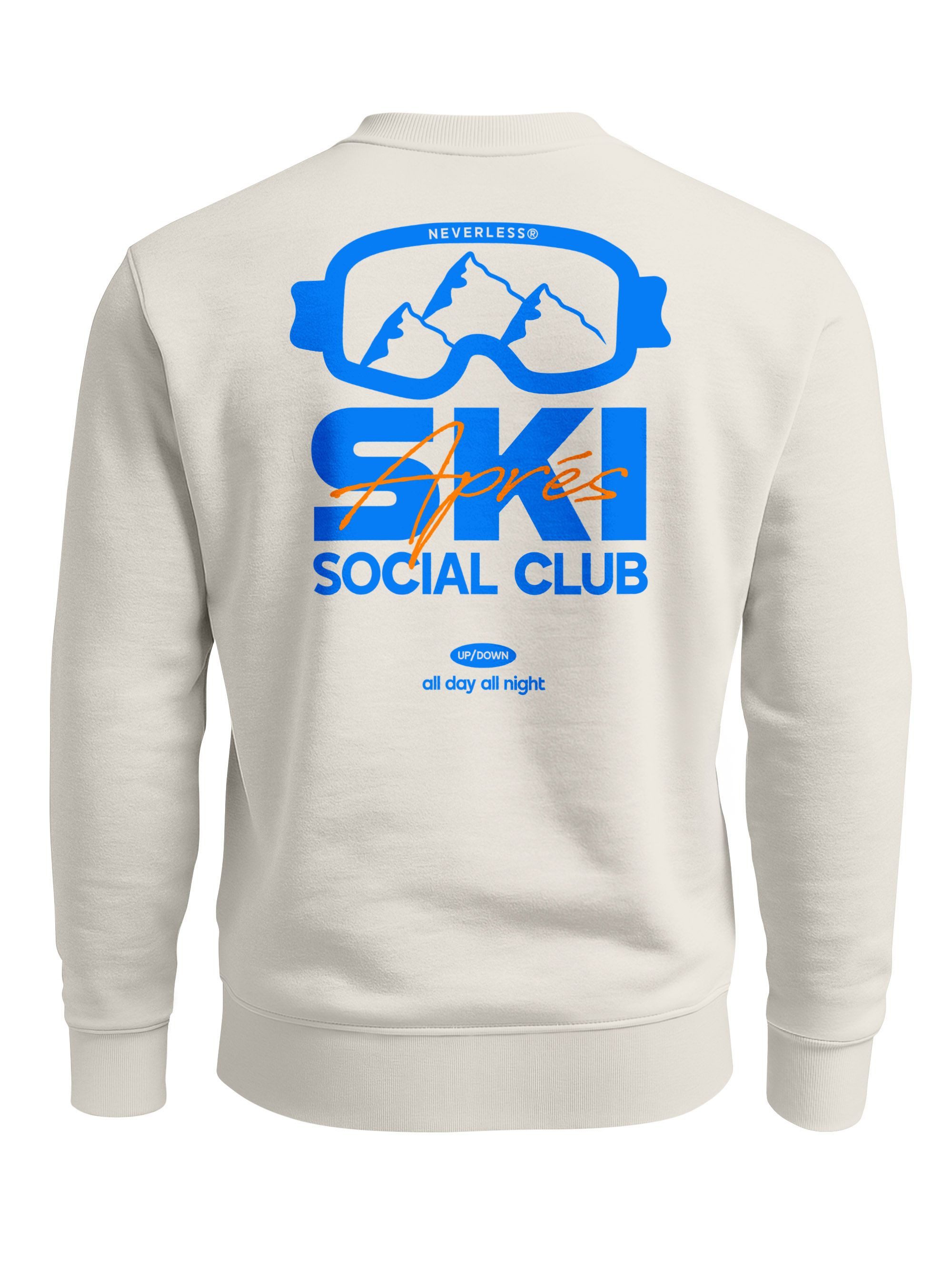 Neverless Sweatshirt Sweatshirt Herren Pullover Backprint Après Ski Social günstig online kaufen