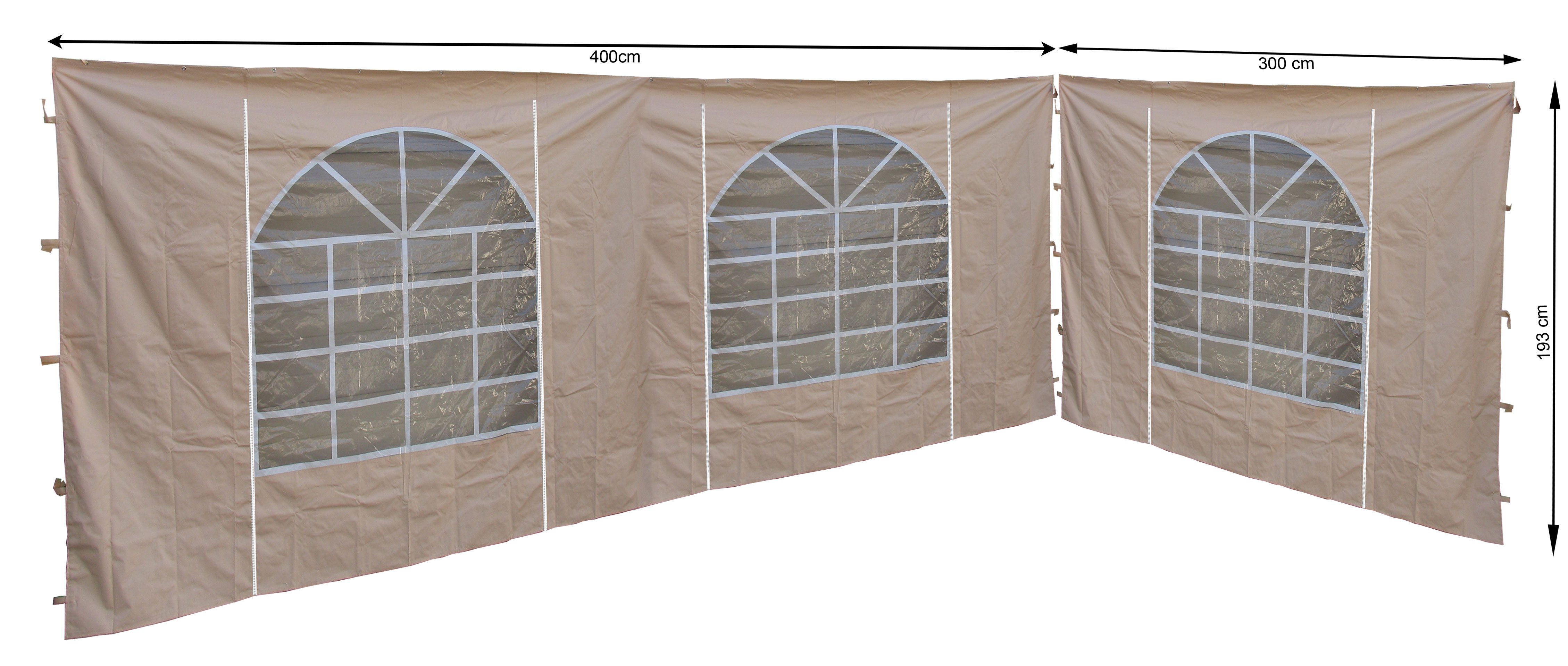 Quick Star Pavillonseitenteil 2 Seitenteile 300x193cm günstig online kaufen
